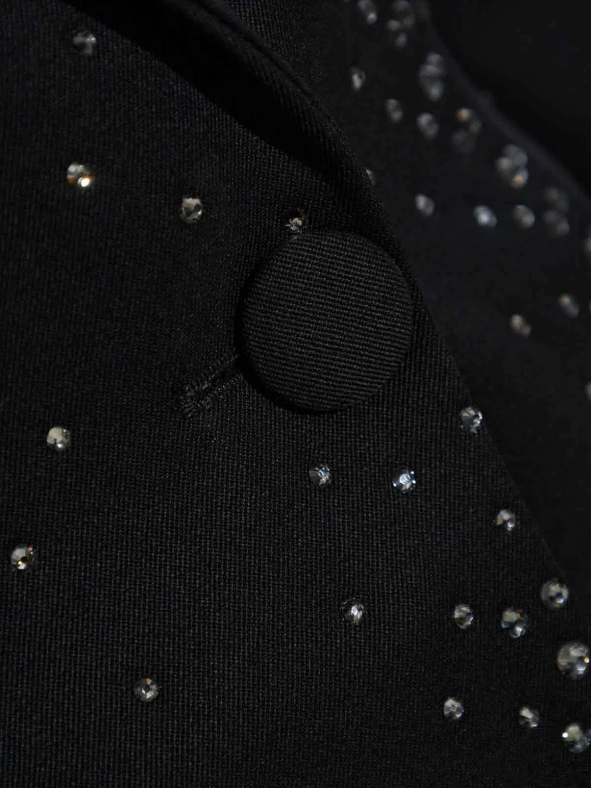 The Attico Black Wool Virgin Wool Blazer