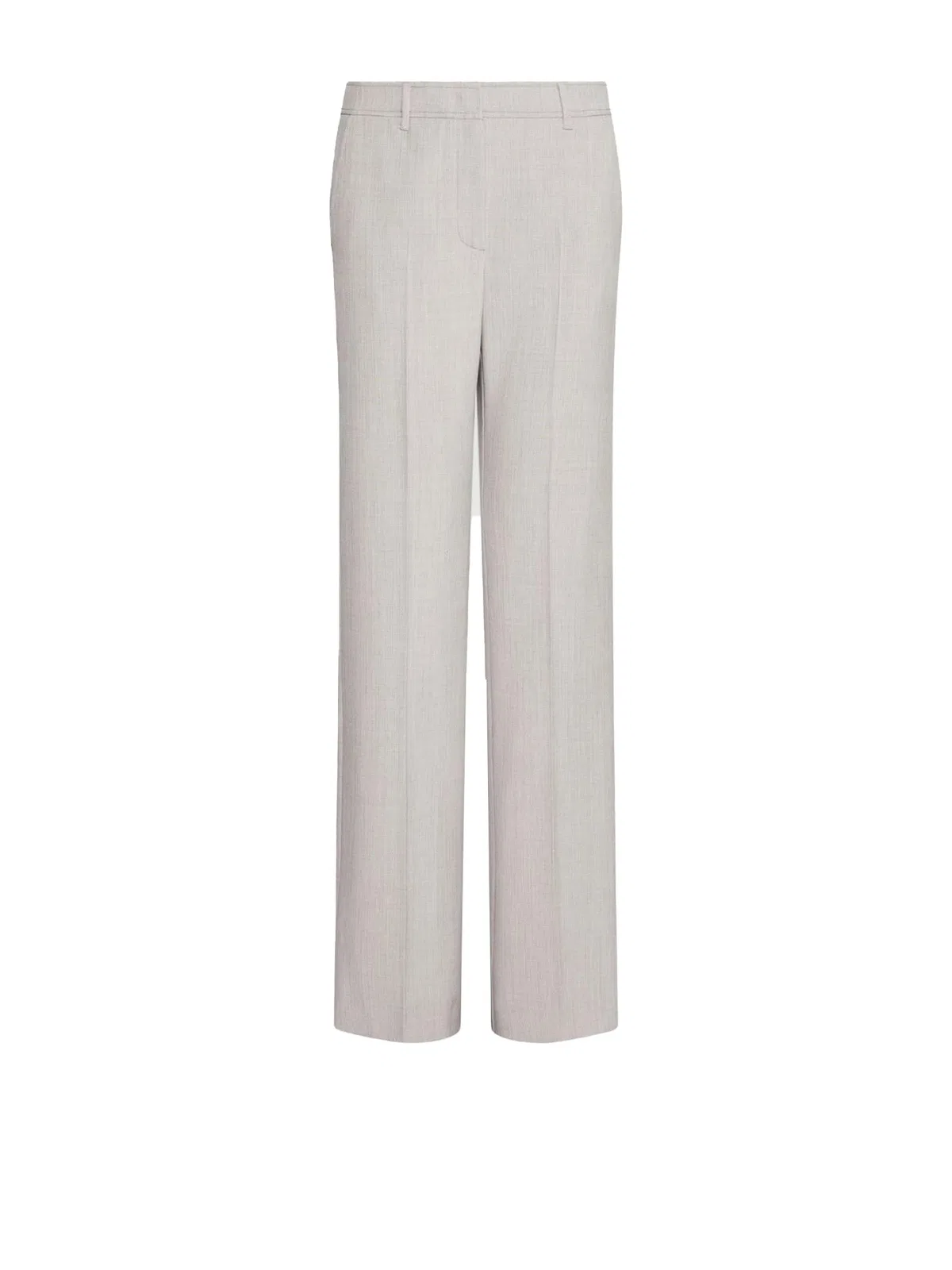 Marella High-Waisted Sand Trousers