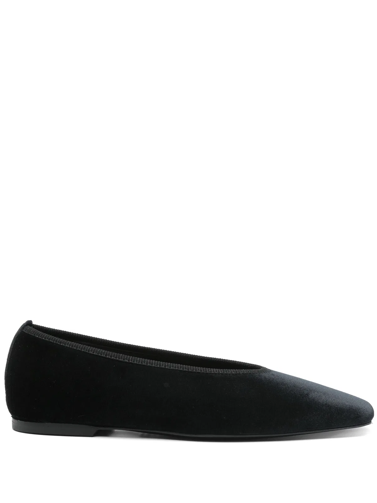 Toteme Minimalist Velvet Ballerinas