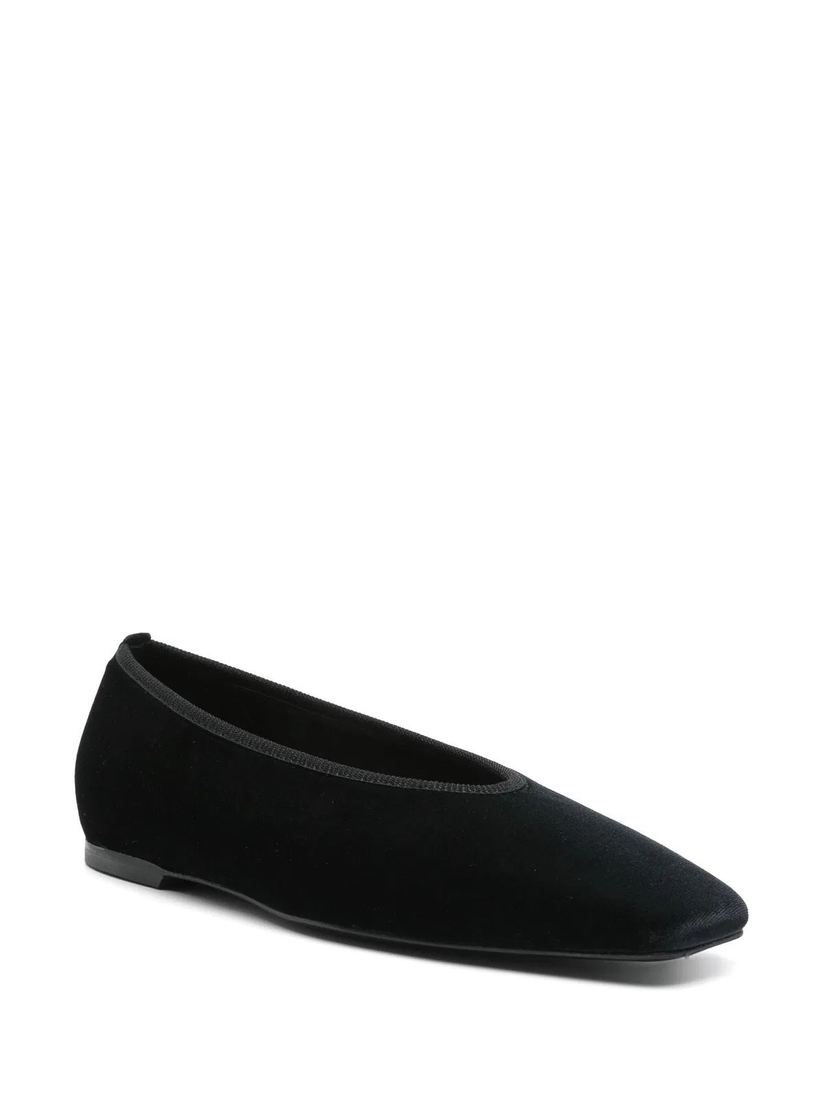 Toteme Minimalist Velvet Ballerinas