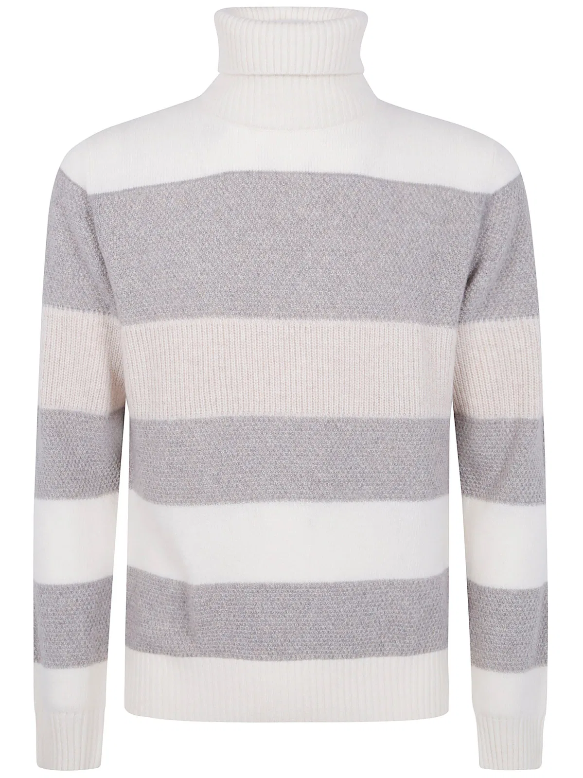 Barba Napoli Turtle Neck Orizontal Stripes Sweater