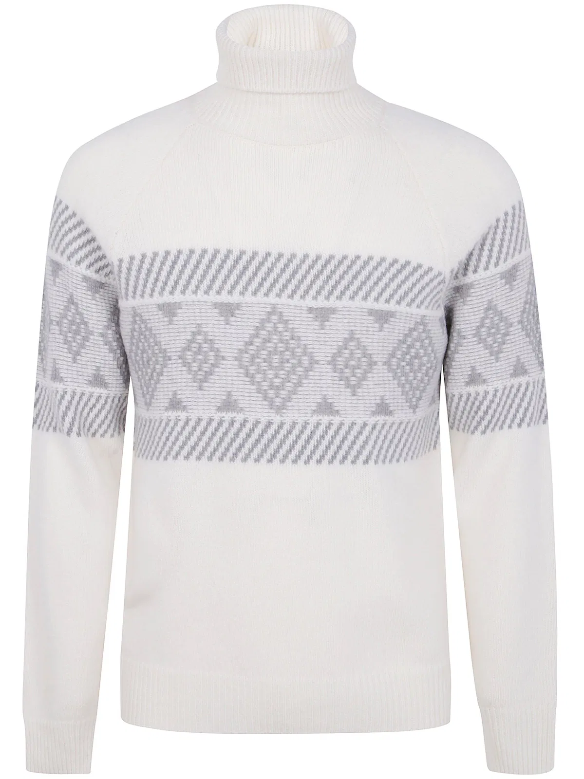 Barba Napoli Turtle Neck Central Embroider Sweater