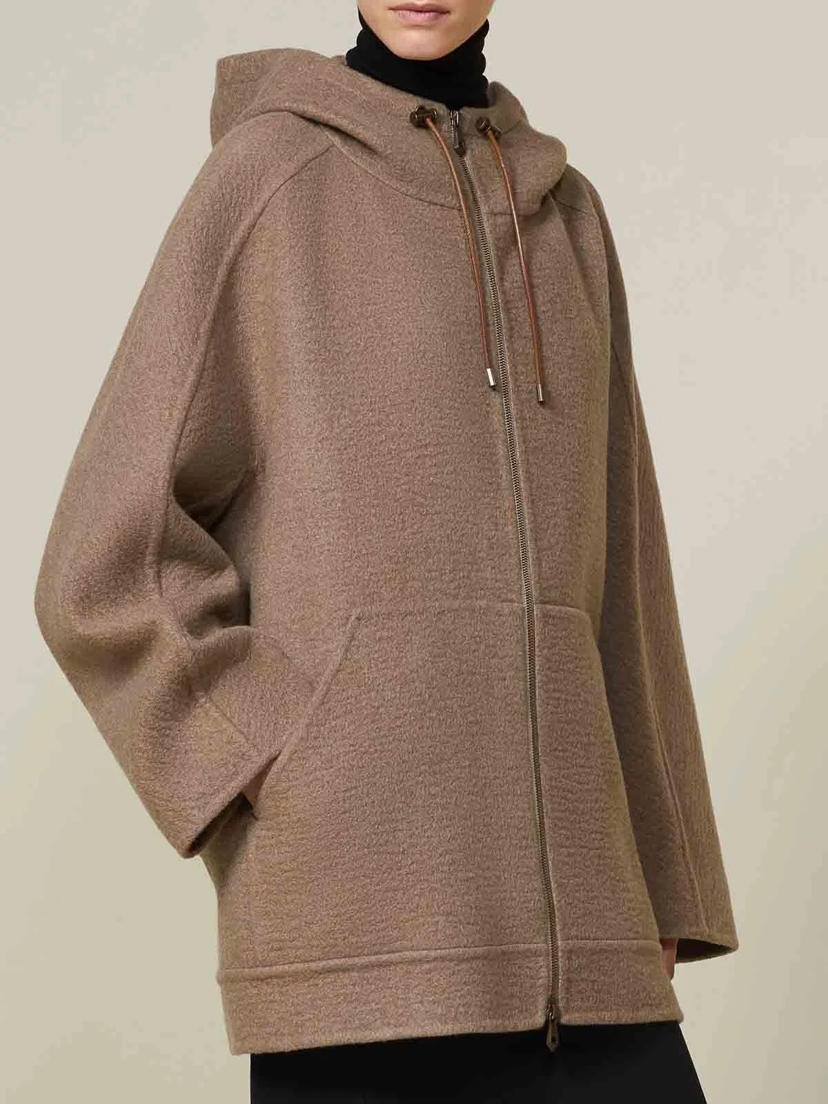 Max Mara Gradi Cashmere Sweatshirt Coat By Atelie