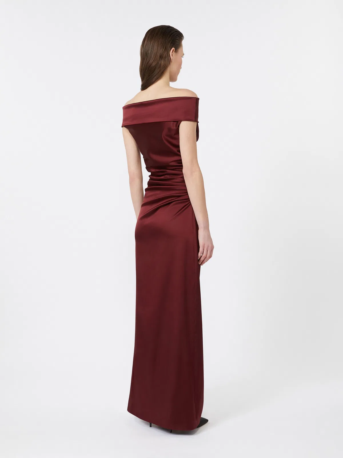 Max mara pianoforte "Opaco" Boat Neck Long Dress
