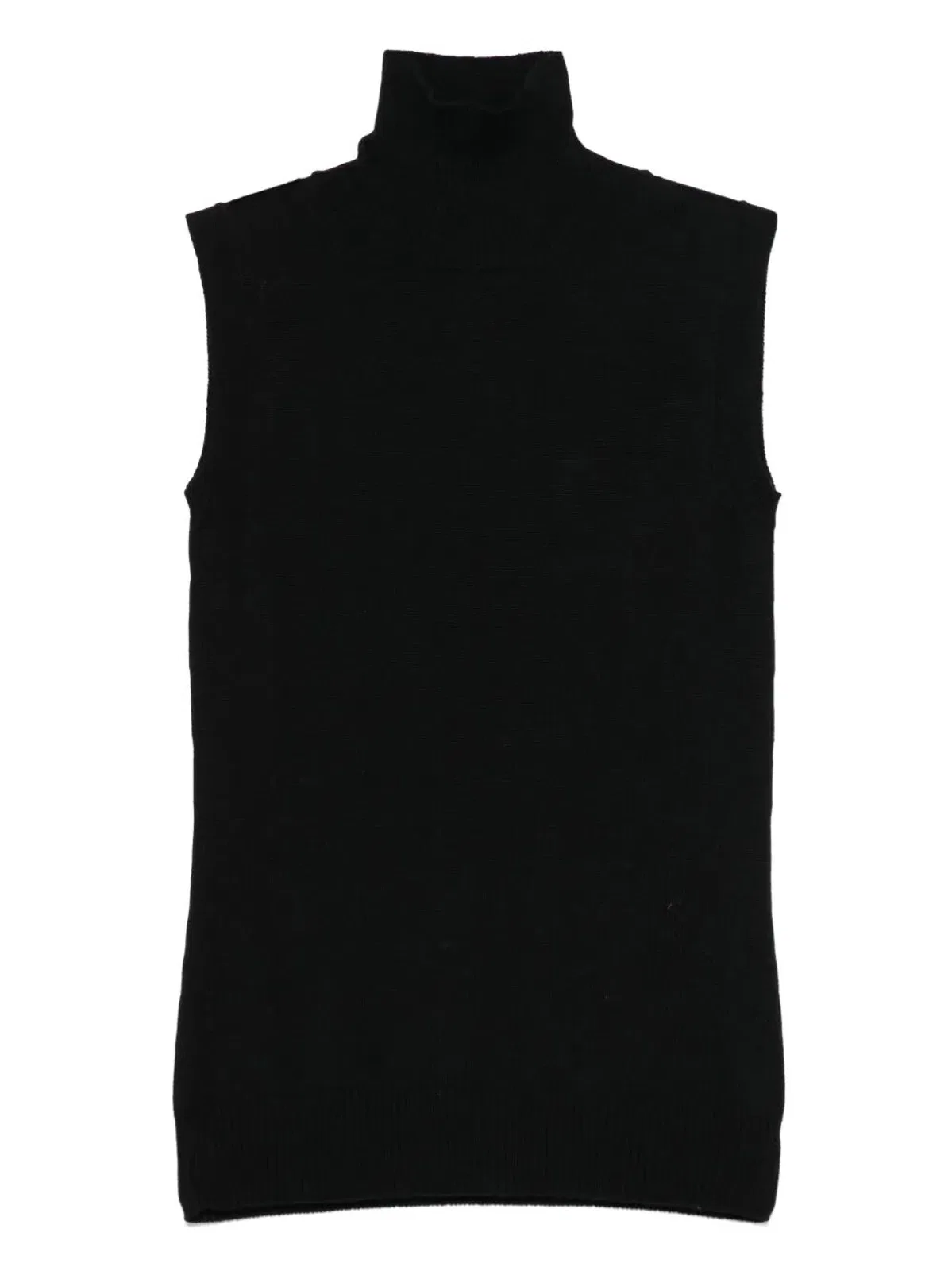 Max Mara Sportmax Turtle Neck Sleeves Less Woven "Vertigo"
