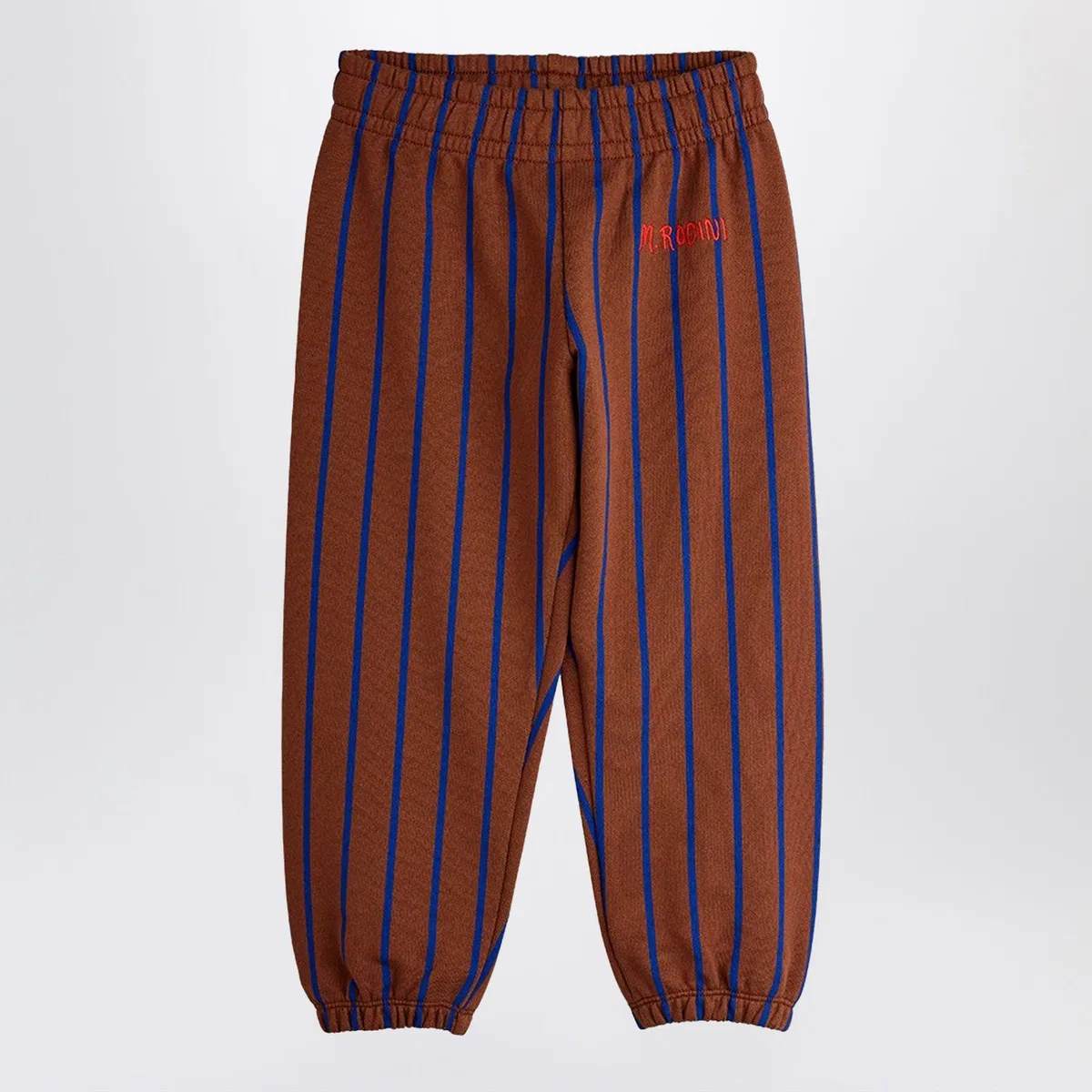 Mini rodini Brown Striped Jogging Trousers