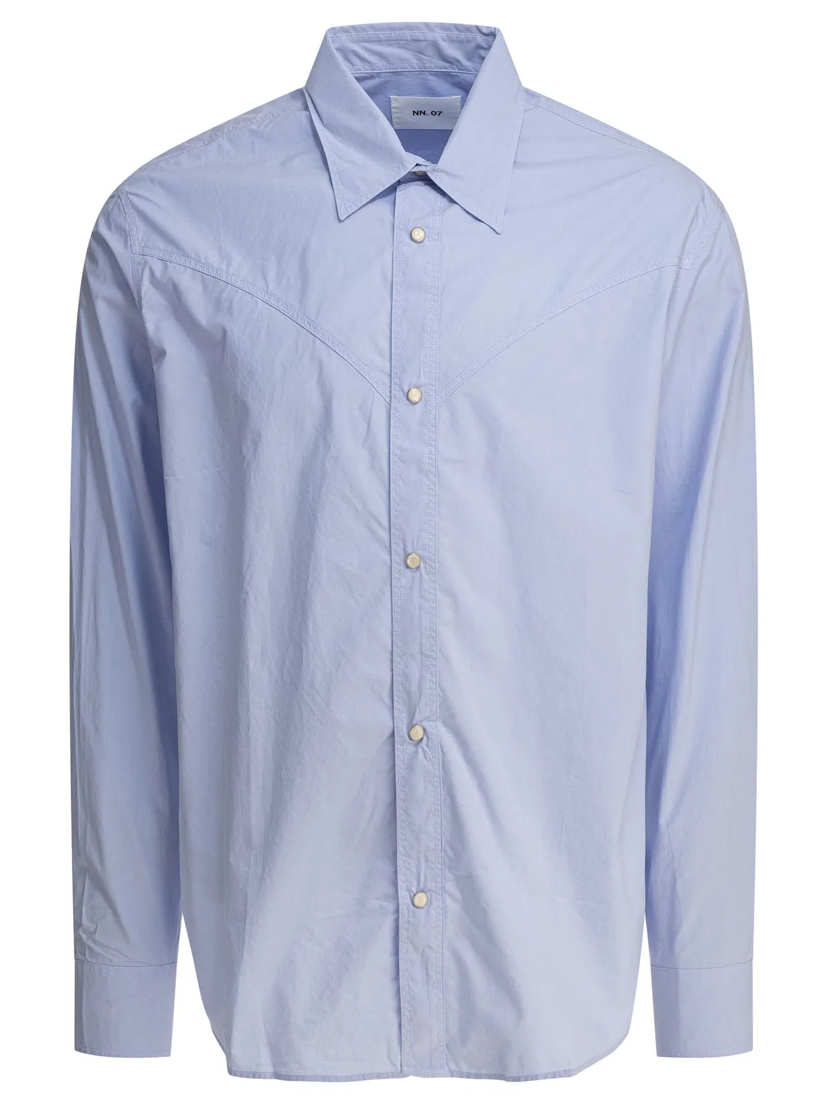 Nn07 Cotton Light Blue Shirt