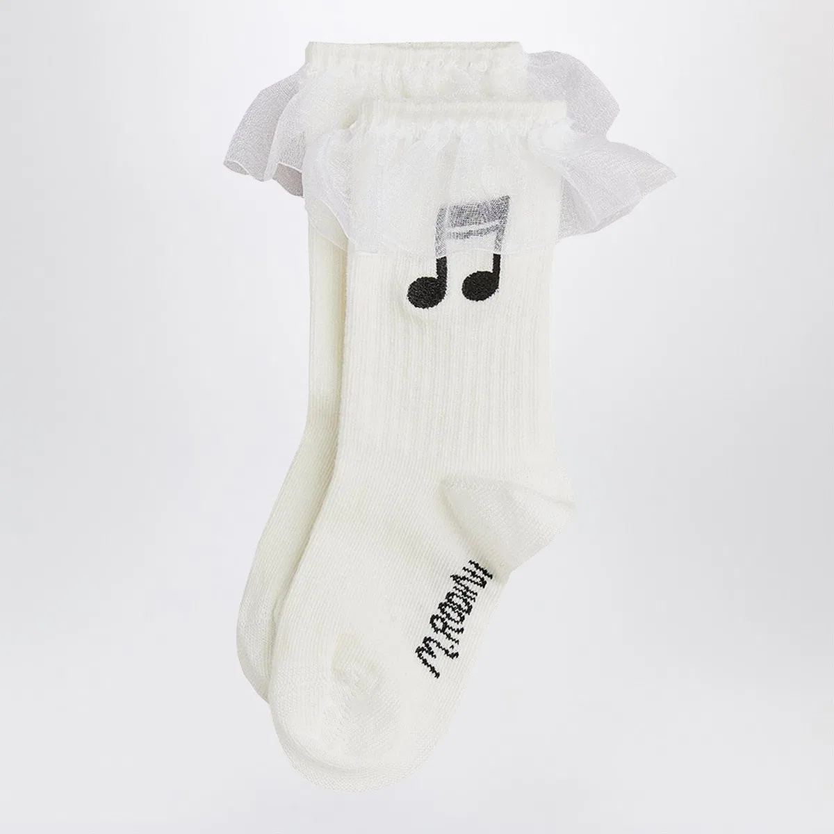 Mini rodini White Socks With Musical Note