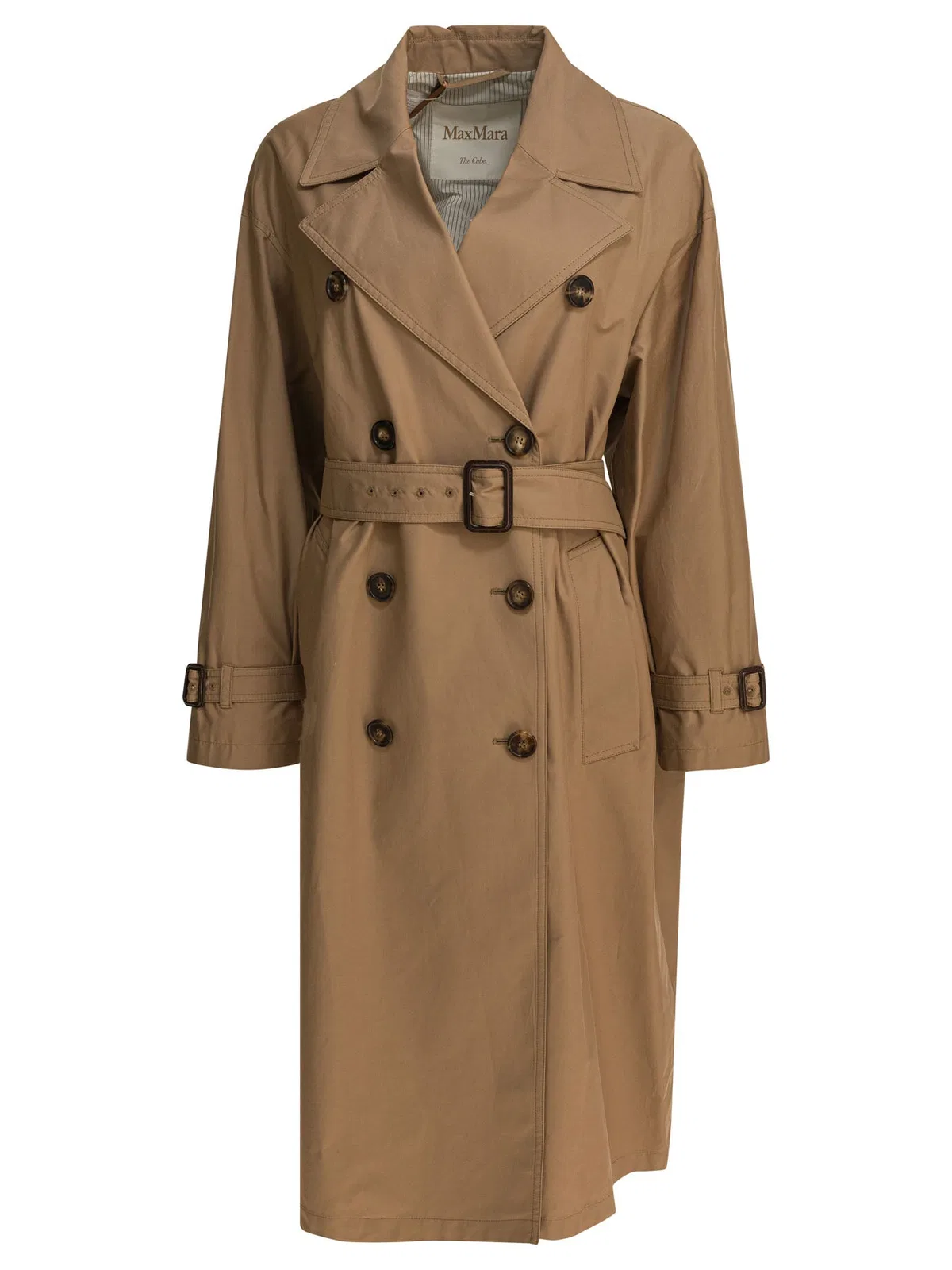 Max Mara The Cube Brown Polyester Coat