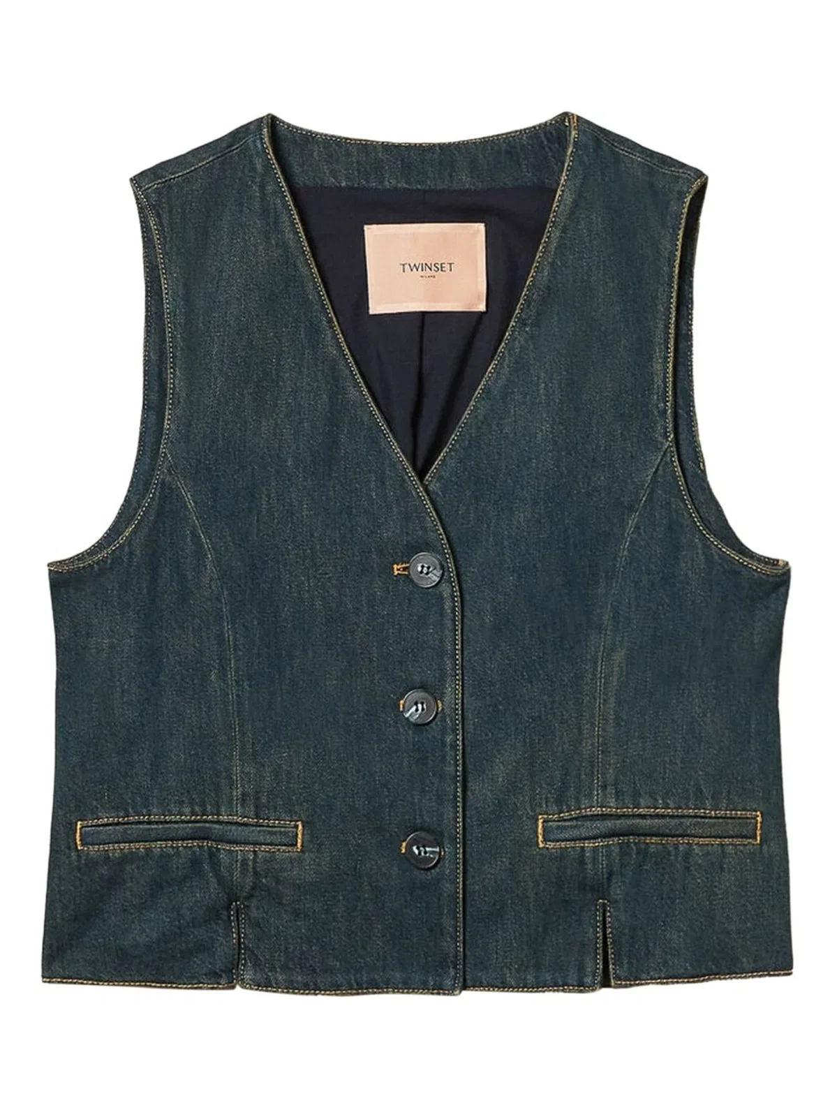Twin-Set Buttoned Cotton Vest