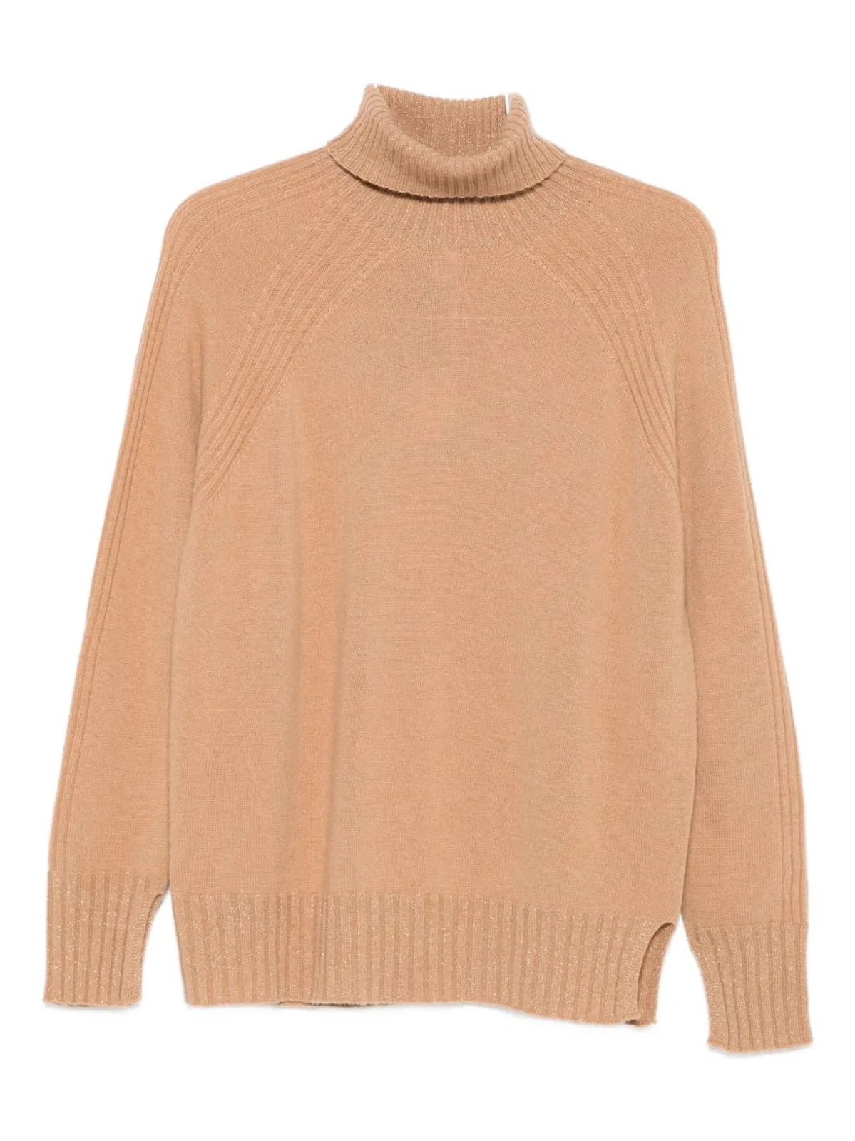 Twin-Set Coffee Wool Cashmere Polyester Sweater
