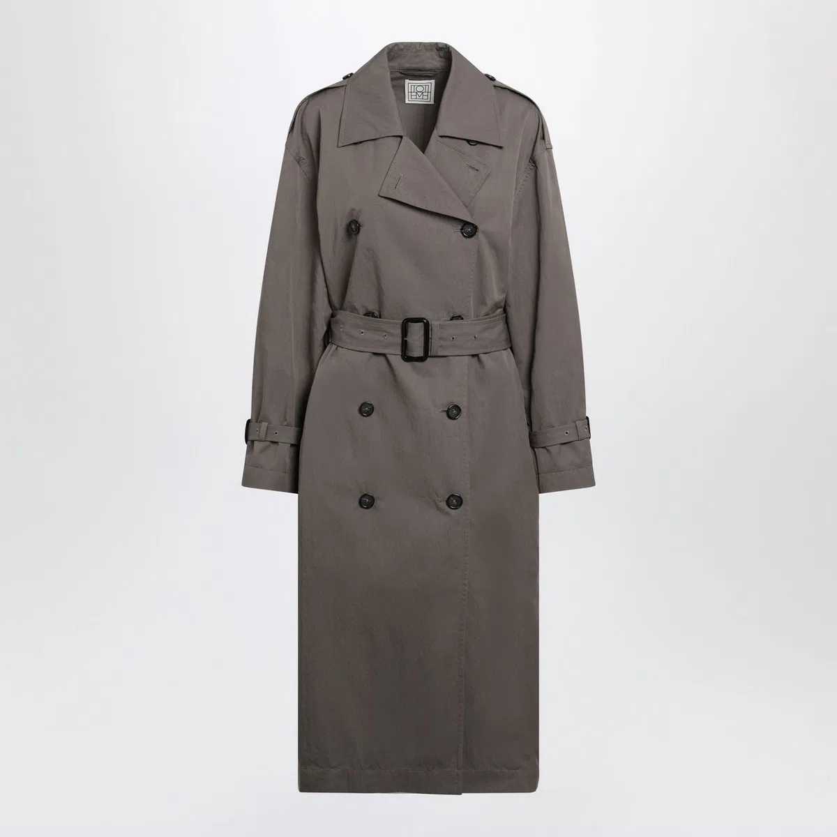 Toteme Taupe Doublebreasted Cottonblend Trench 