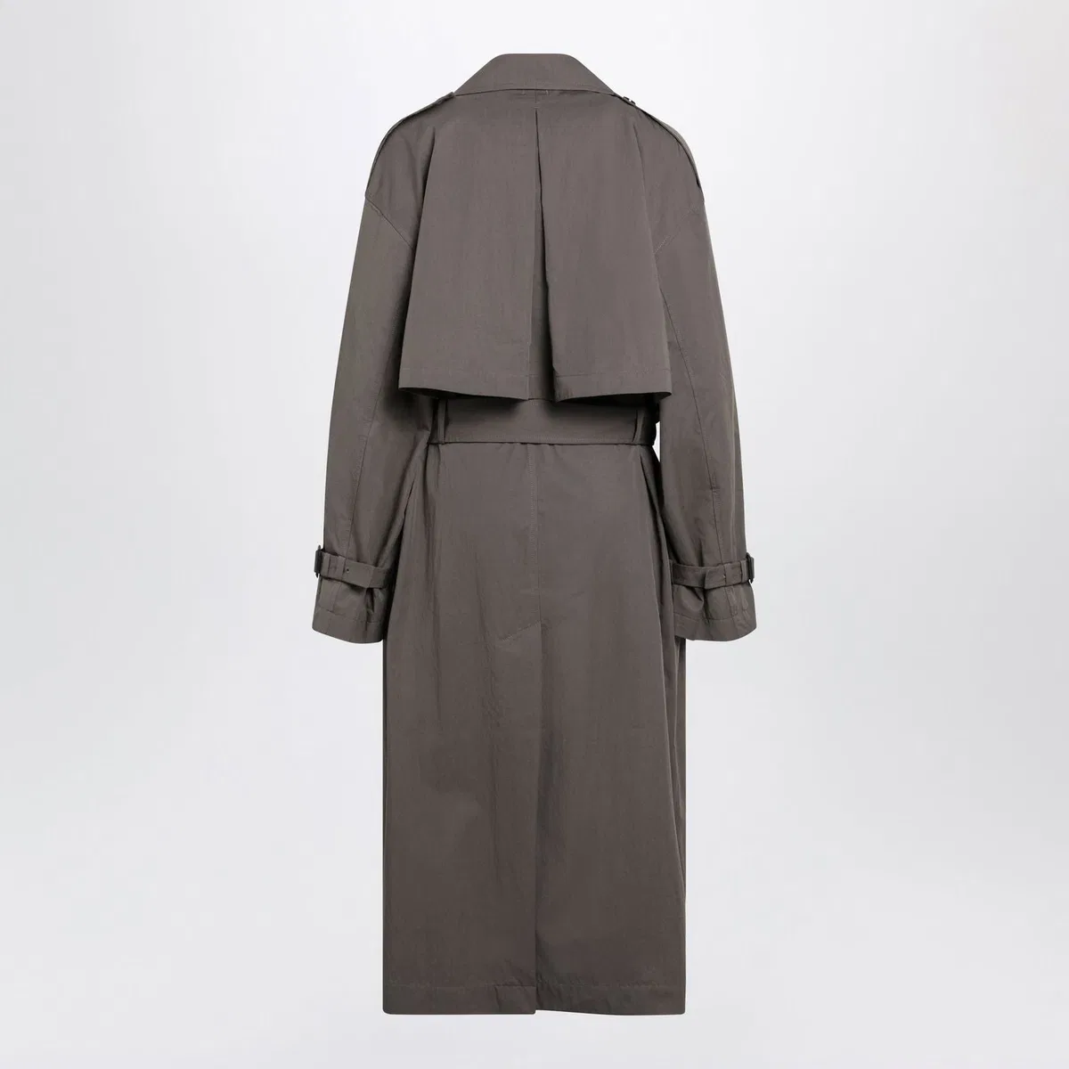 Toteme Taupe Doublebreasted Cottonblend Trench 