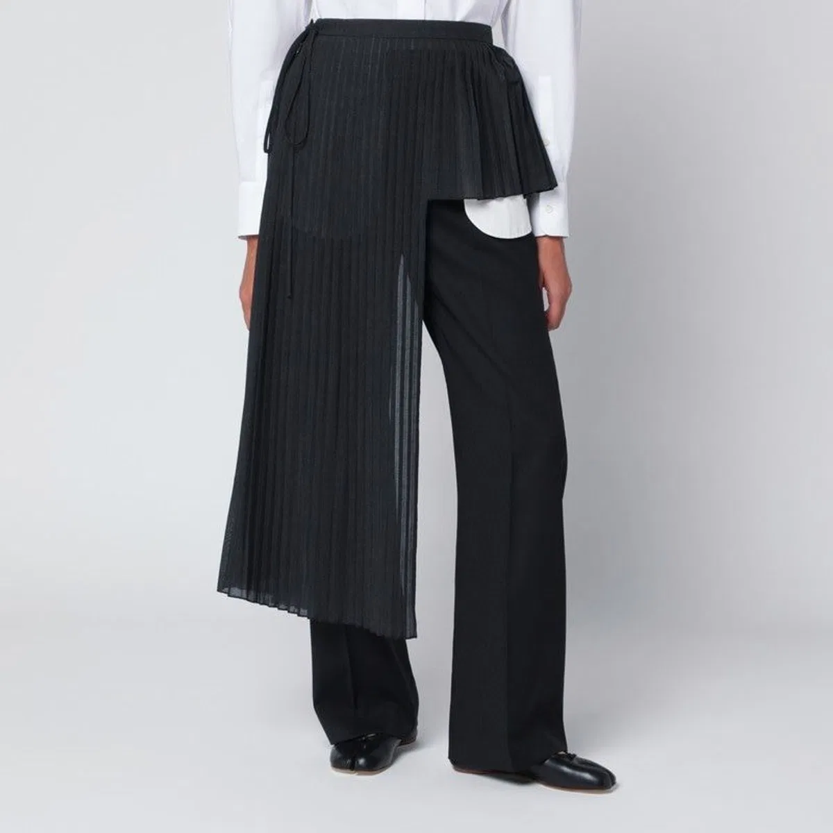 Mkdt studio Gray Avery-Atelier Pleated Half-Skirt