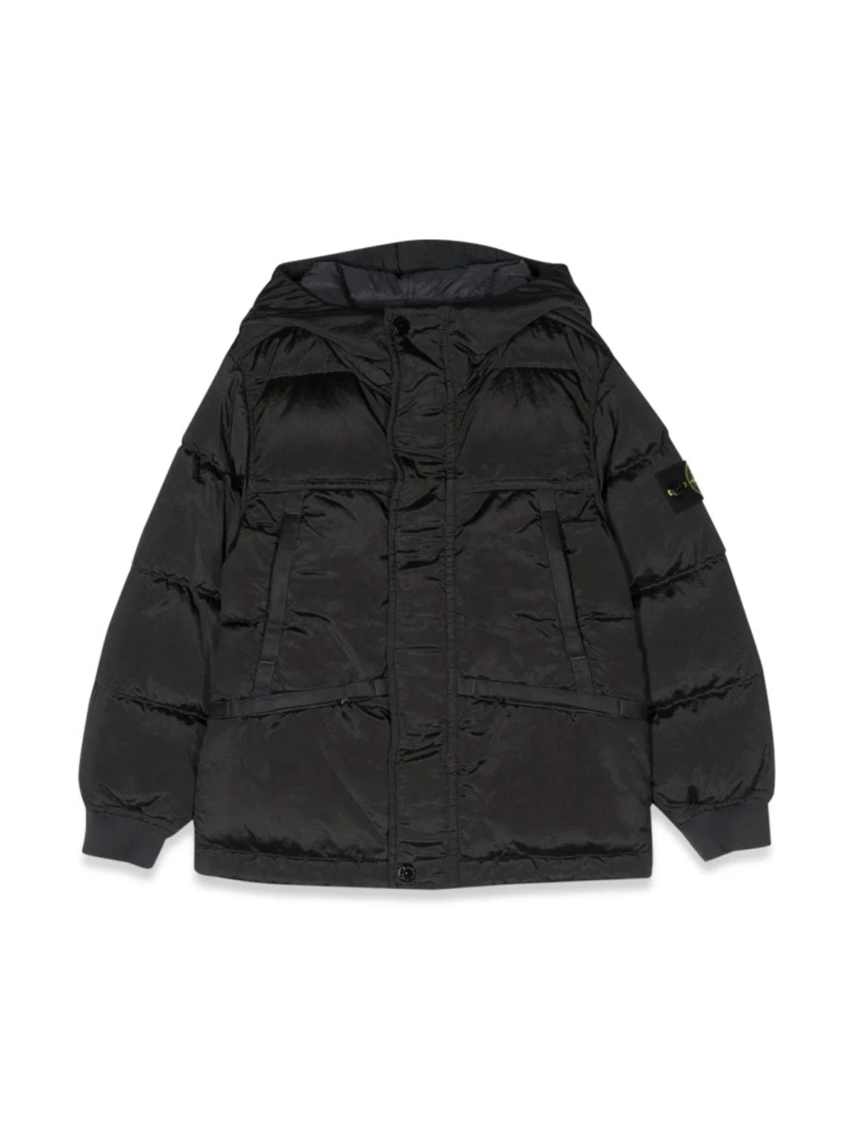 Stone Island Down Jacket Blouson Side Logo Patch