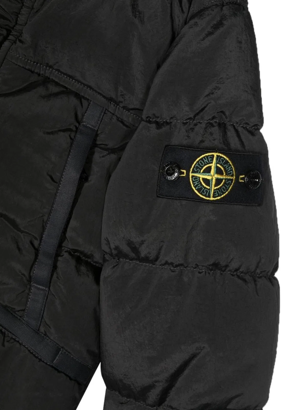 Stone Island Down Jacket Blouson Side Logo Patch