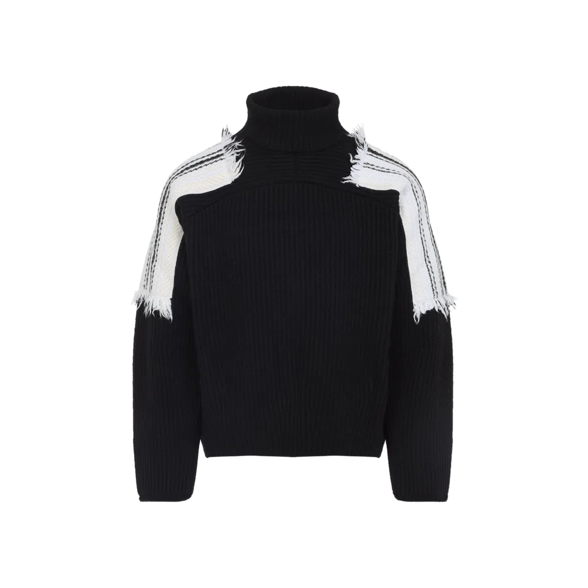 Mordecai Jacquard Stripe Turtle Neck