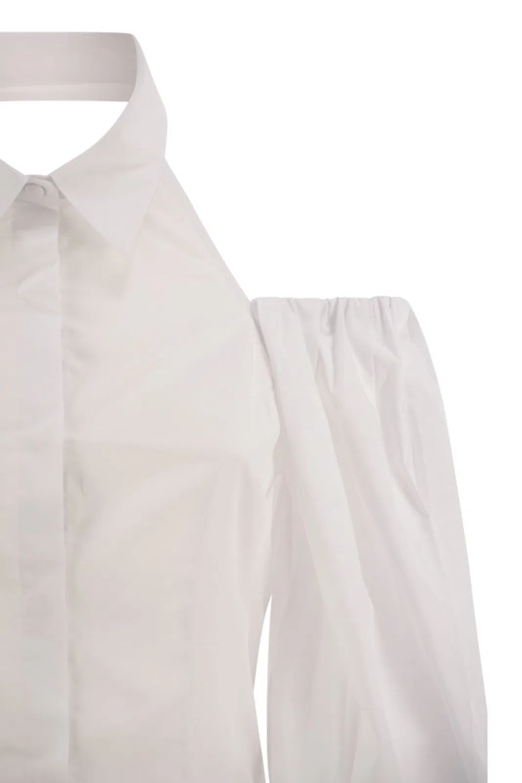 MVP Wardrobe Cotton Shirt With Balloon Sleeves