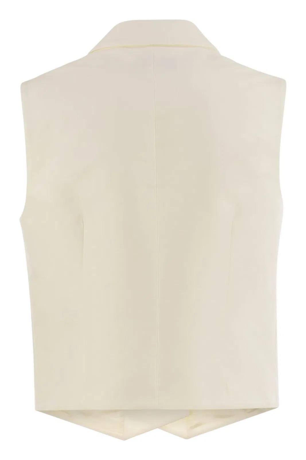 MVP Wardrobe Double-Breasted Cotton And Silk Waistcoa