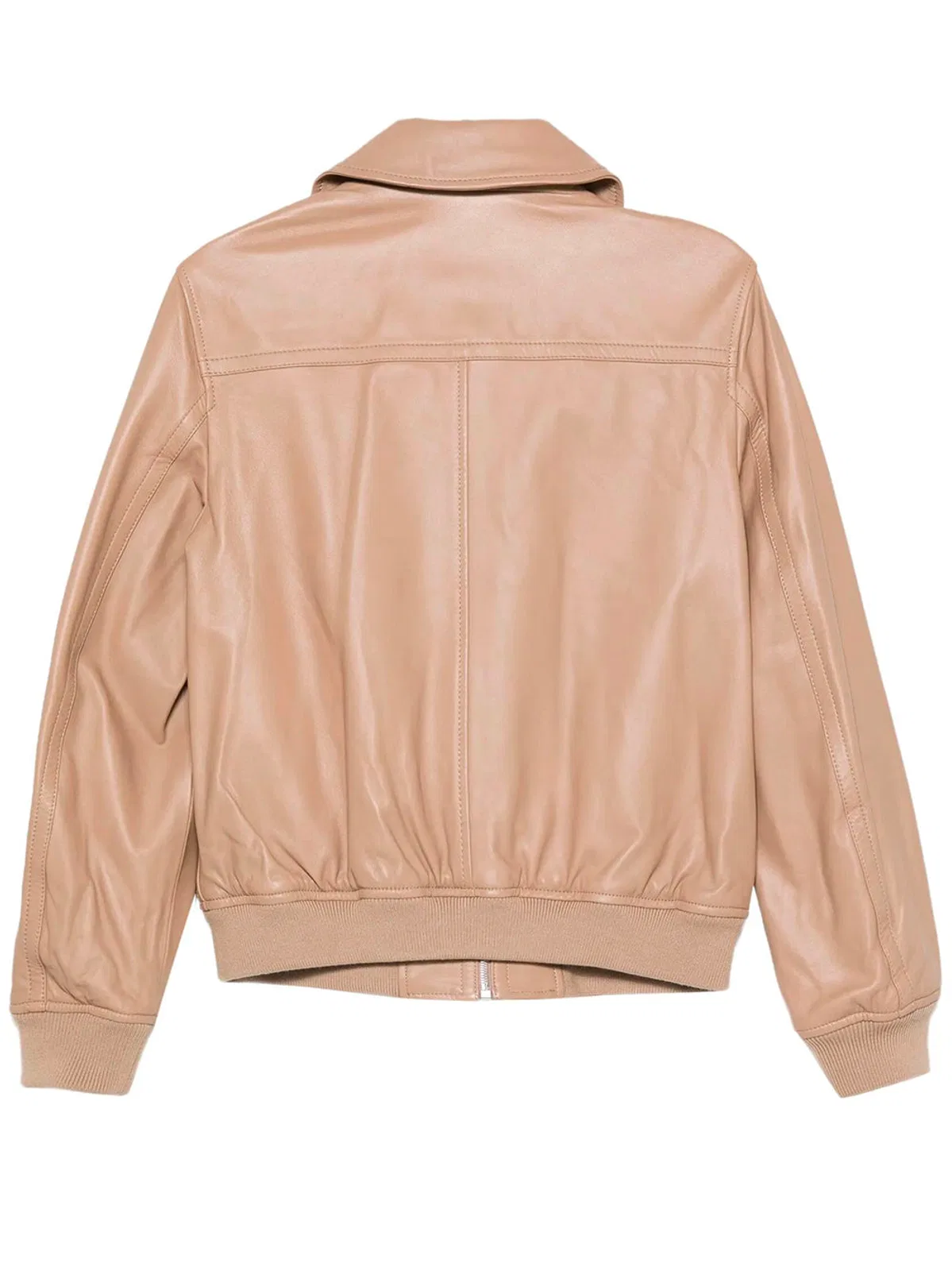 Yves Salomon Zip-Up Leather Jacket