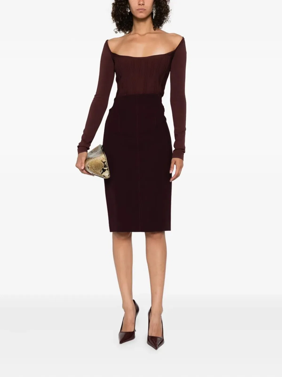 Mugler Midi Skirt