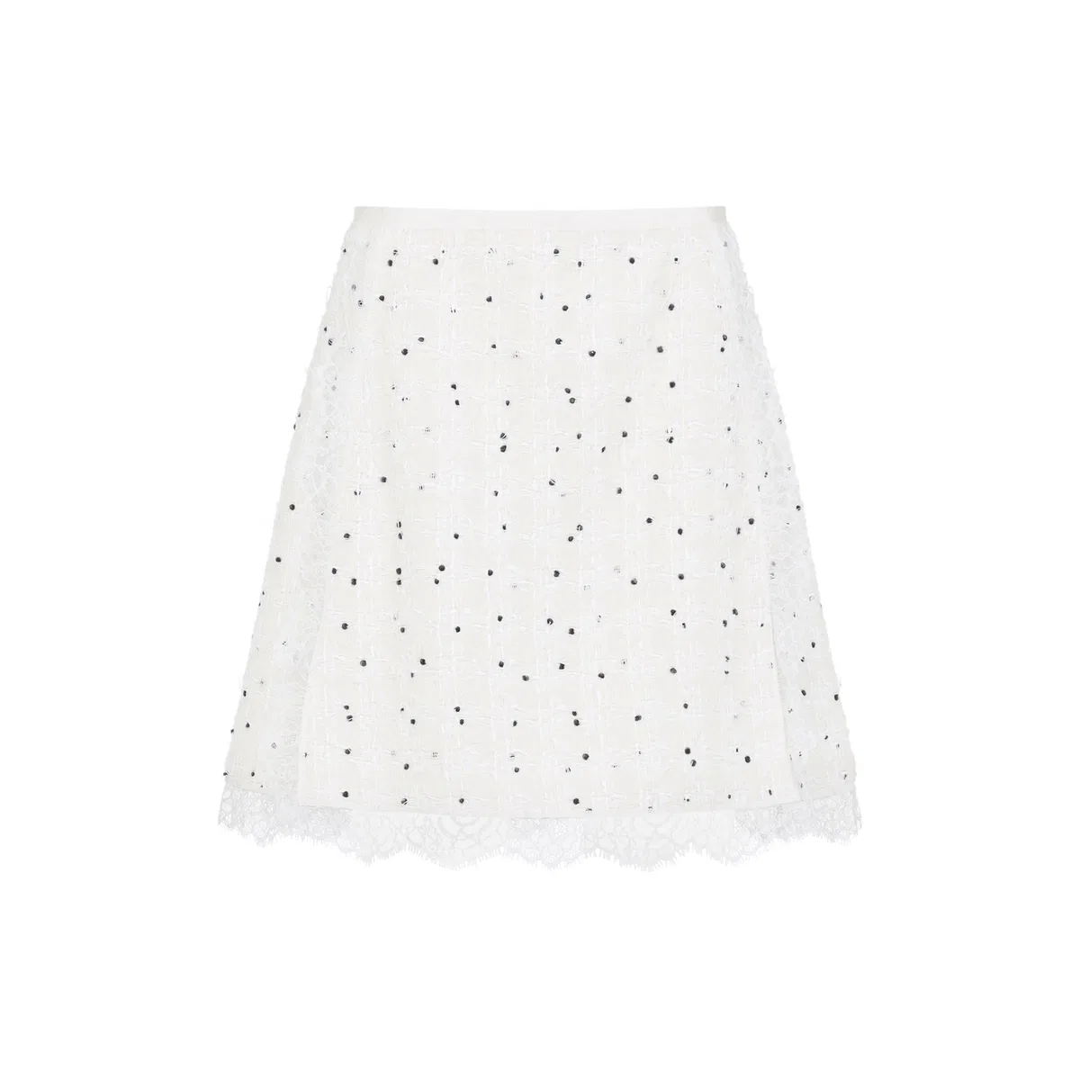 Giambattista Valli Ivory Cotton Mini Skirt
