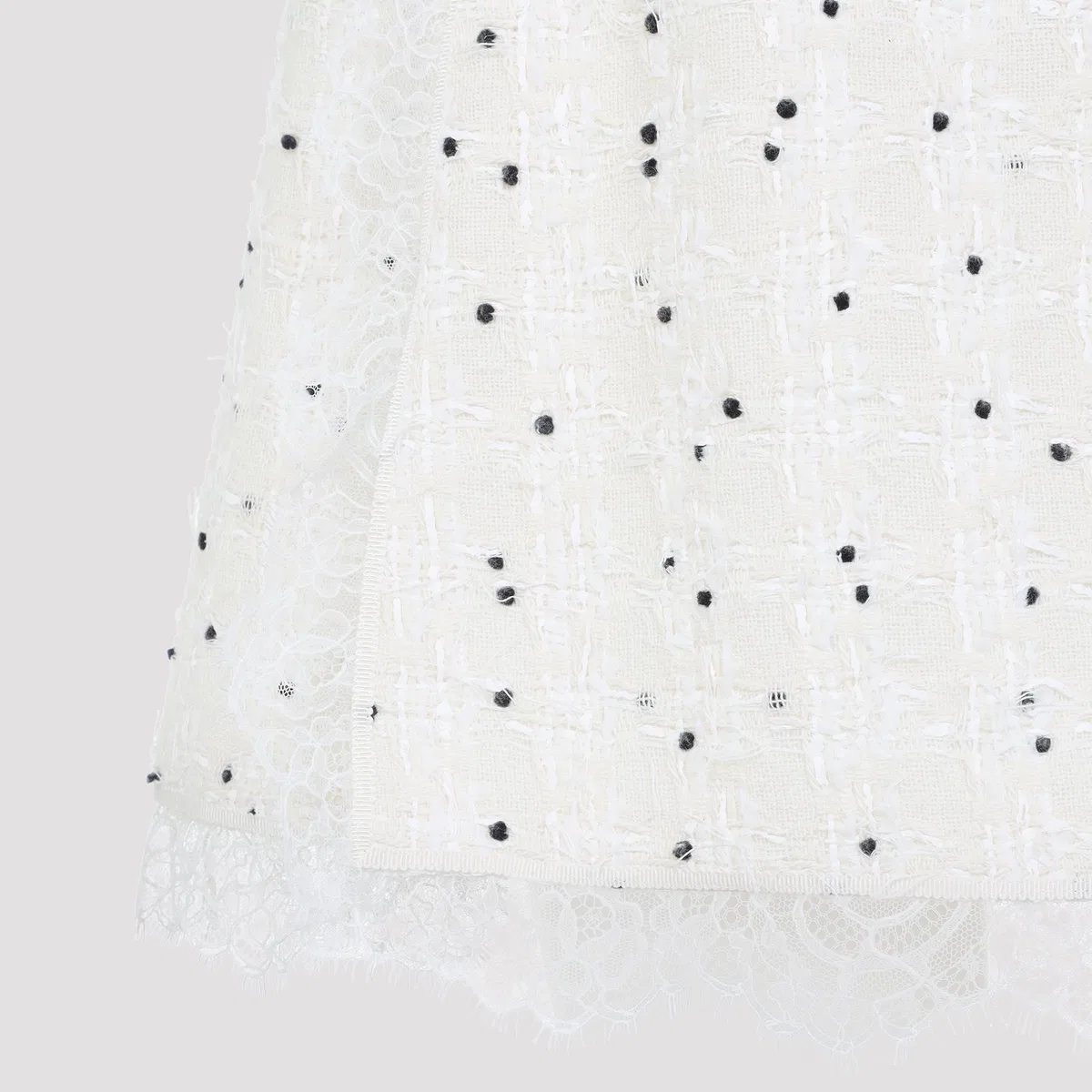 Giambattista Valli Ivory Cotton Mini Skirt