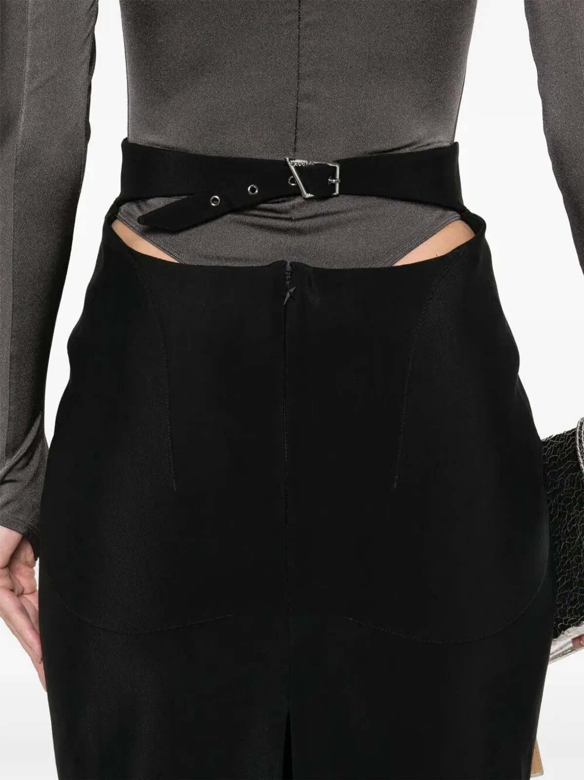 Mugler Pencil Midi Skirt