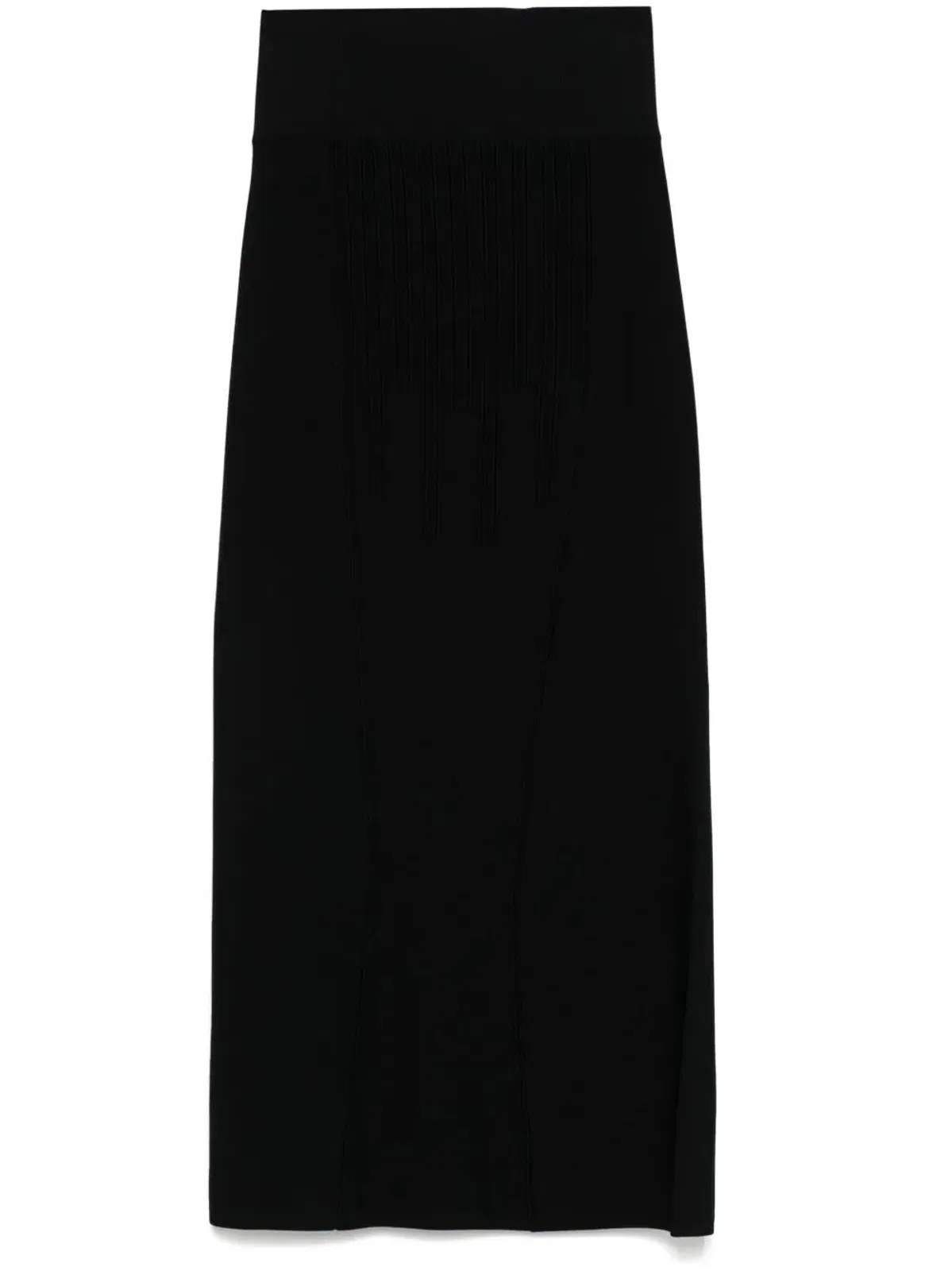 Mugler Classic Black Midi Dress