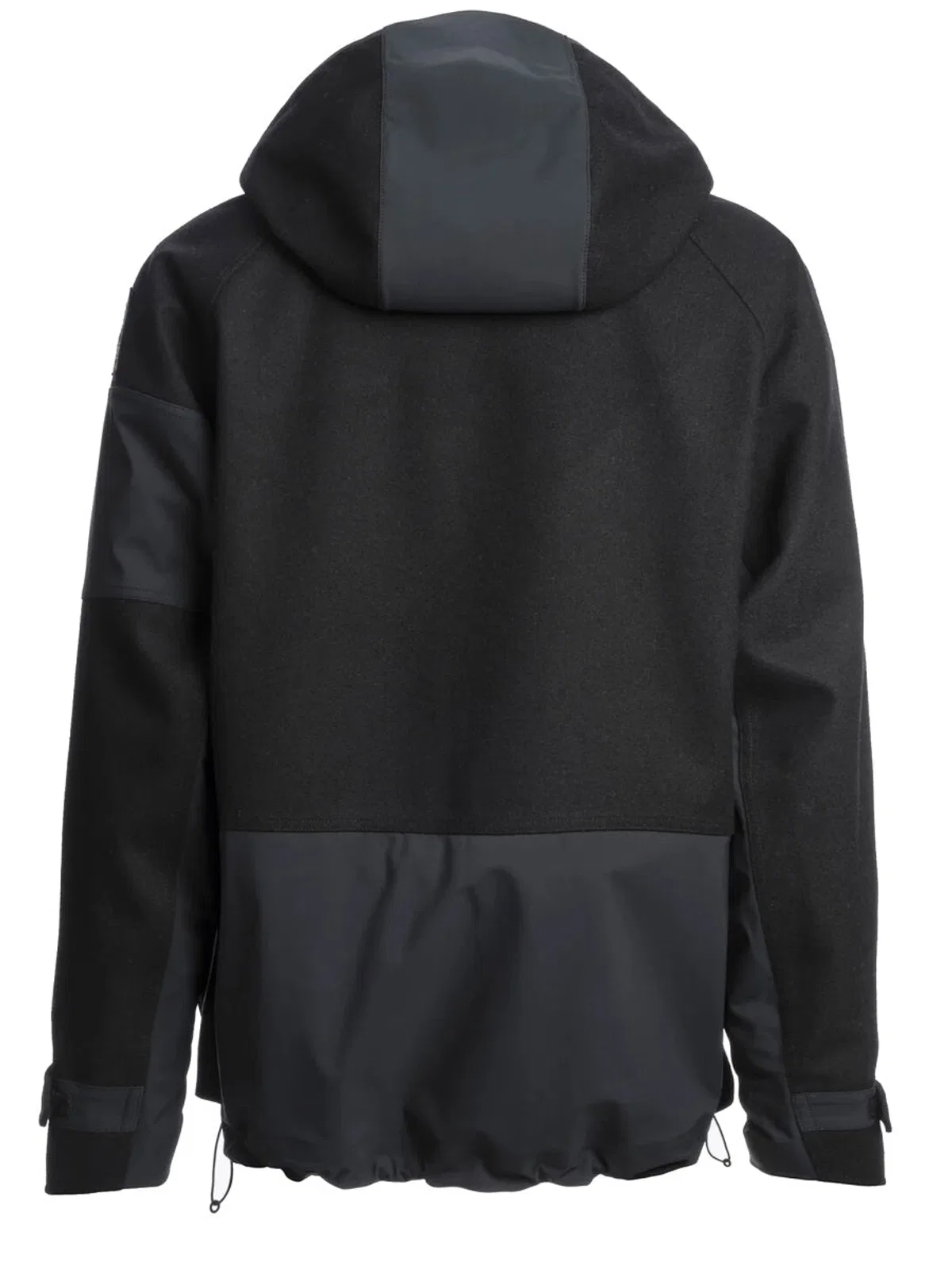 Parajumpers Black Polyester Wool Coat