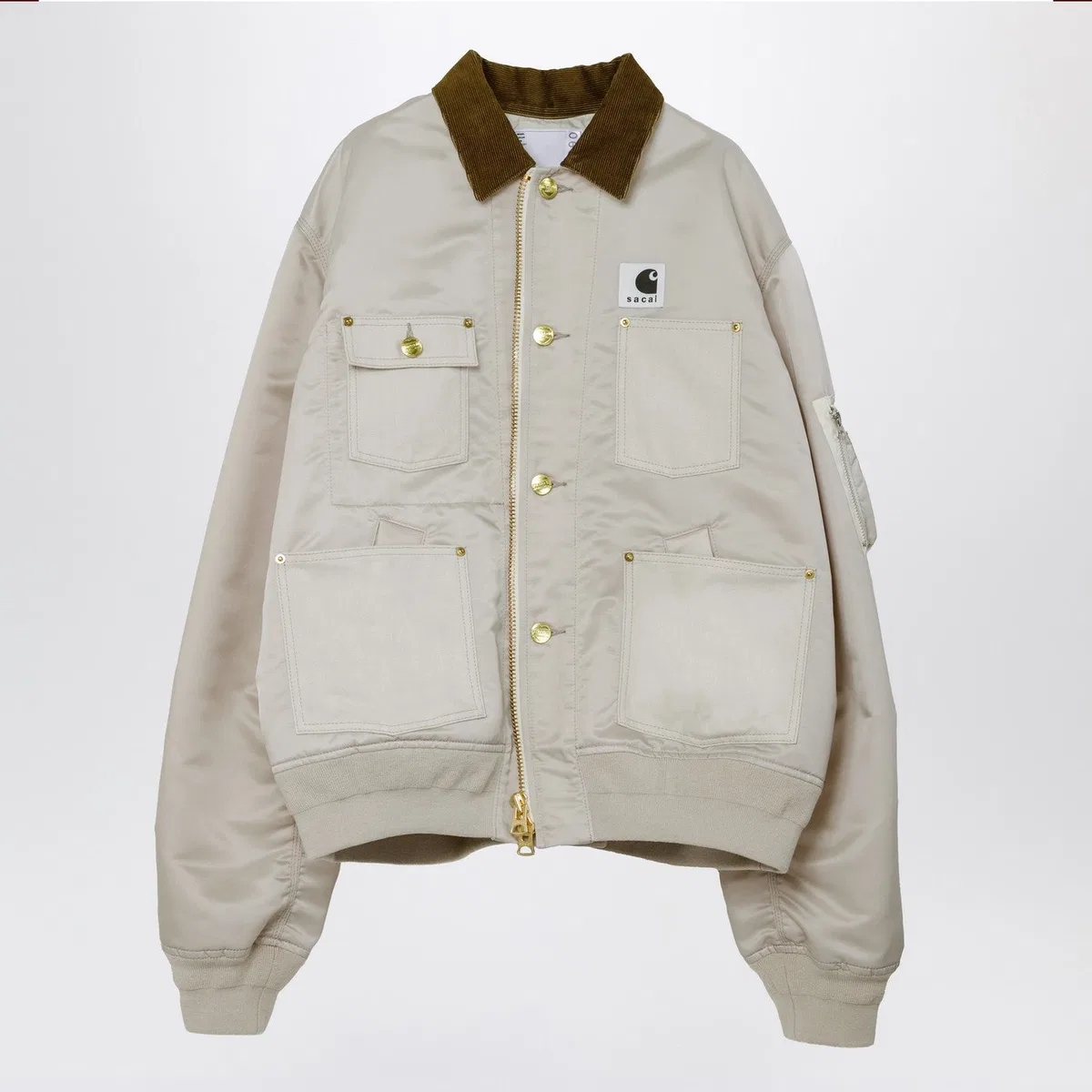 Sacai x Carhartt Wip Ivory Nylon Twill Jacket