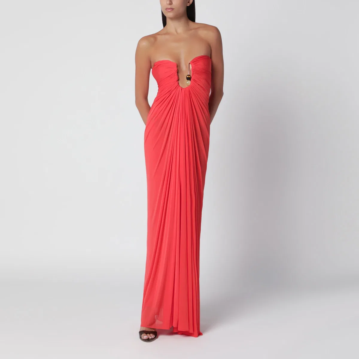 Christopher Esber Coral Long Jersey Dress