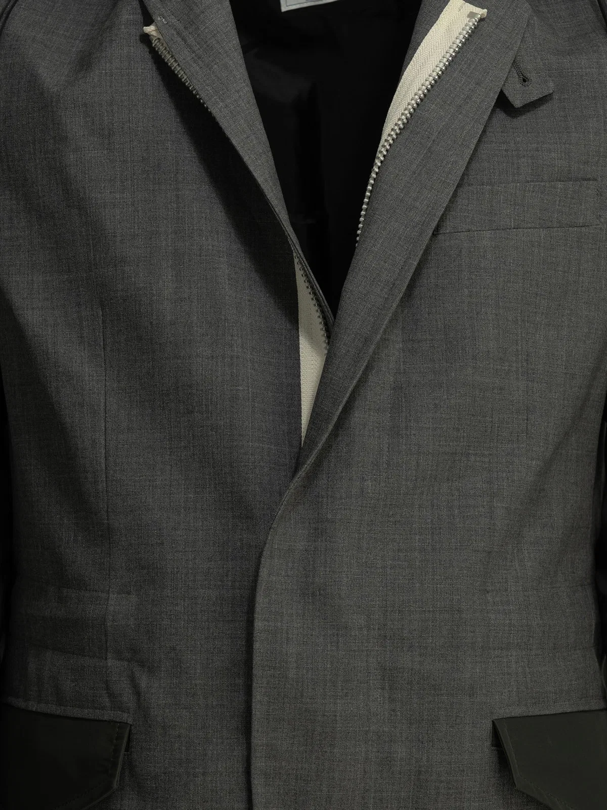 Sacai "X Nylon" Blazer
