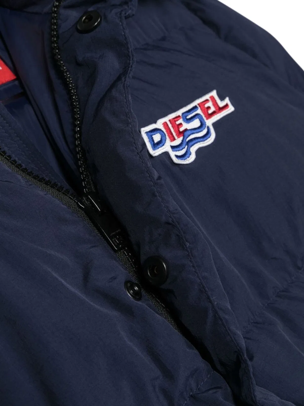 Diesel Kids Padded Down Jacket With Hood