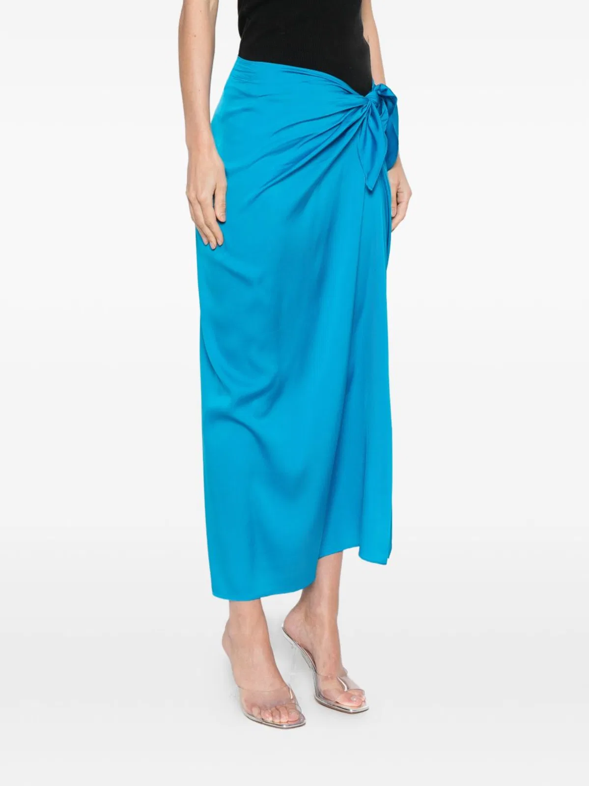 Silk95Five French Tie Silk Skirt