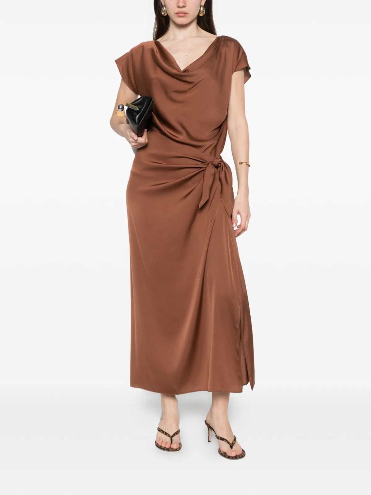 Silk95Five French Tie Silk Skirt