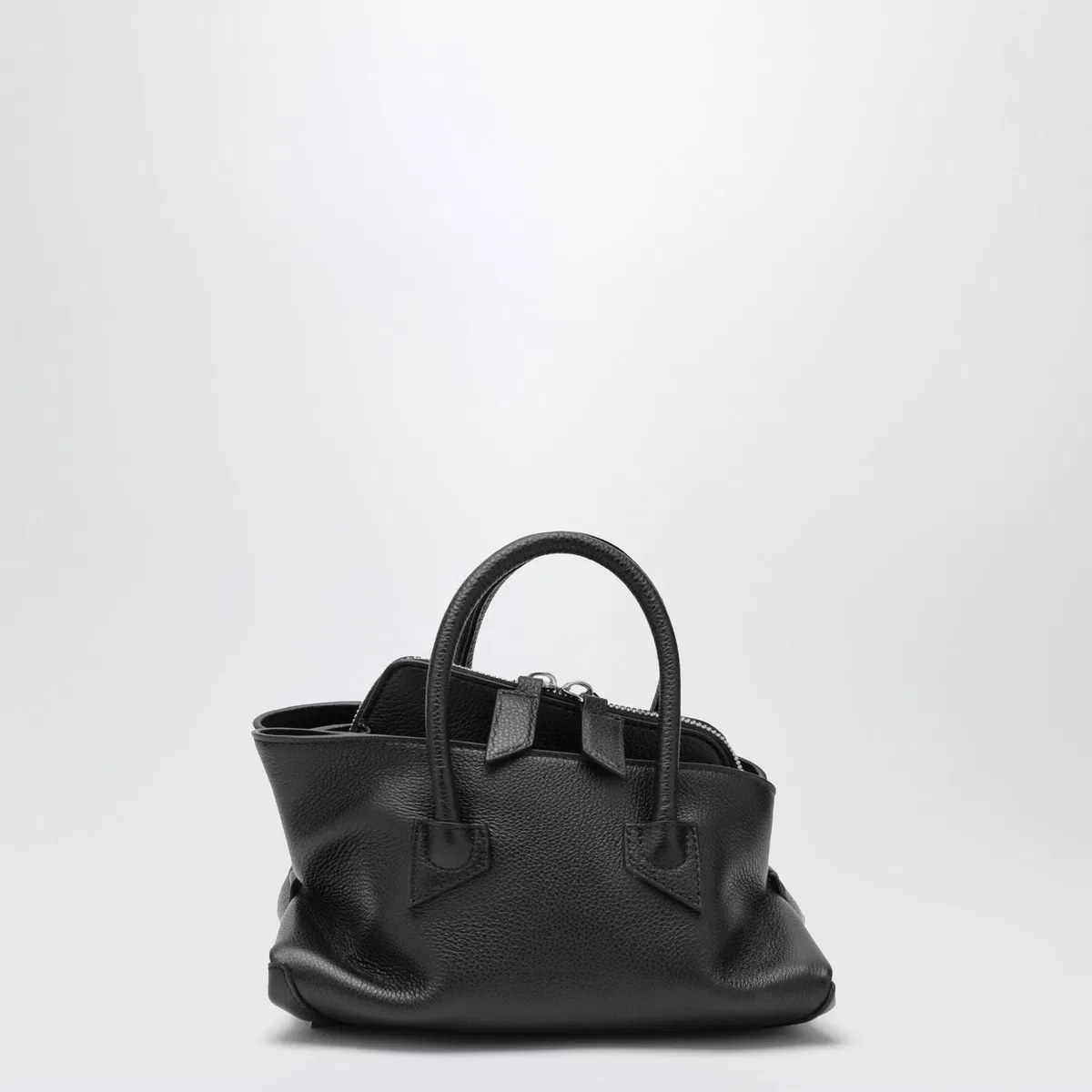 The Attico La Passeggiata Mini Bag In Black Leather