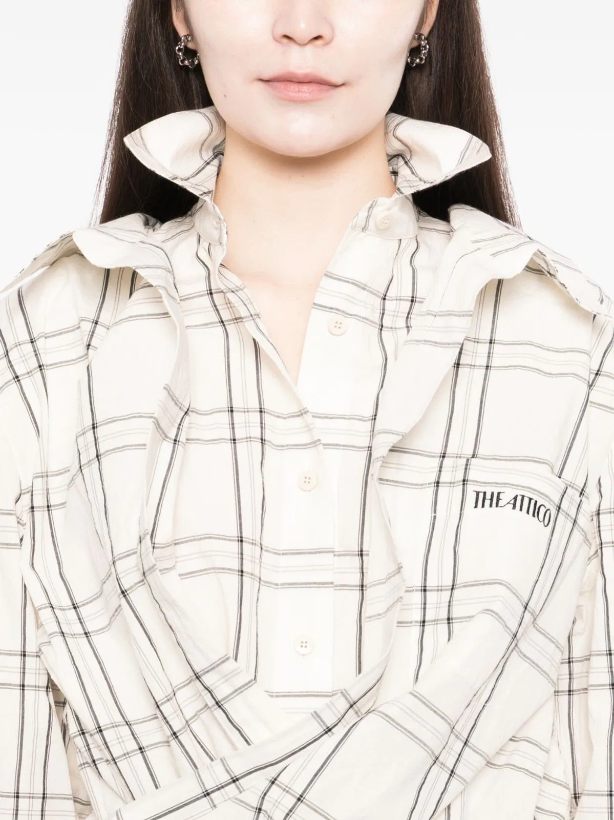 The Attico White Cotton Dress