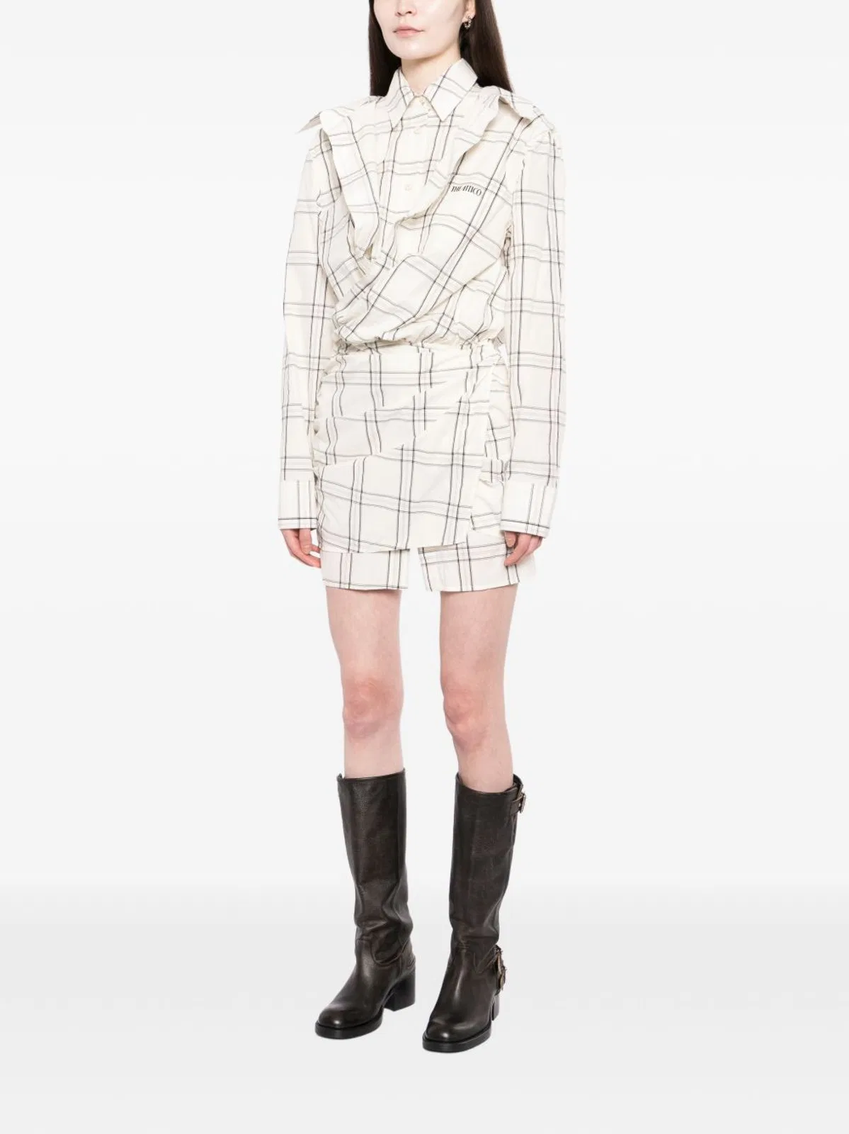 The Attico White Cotton Dress