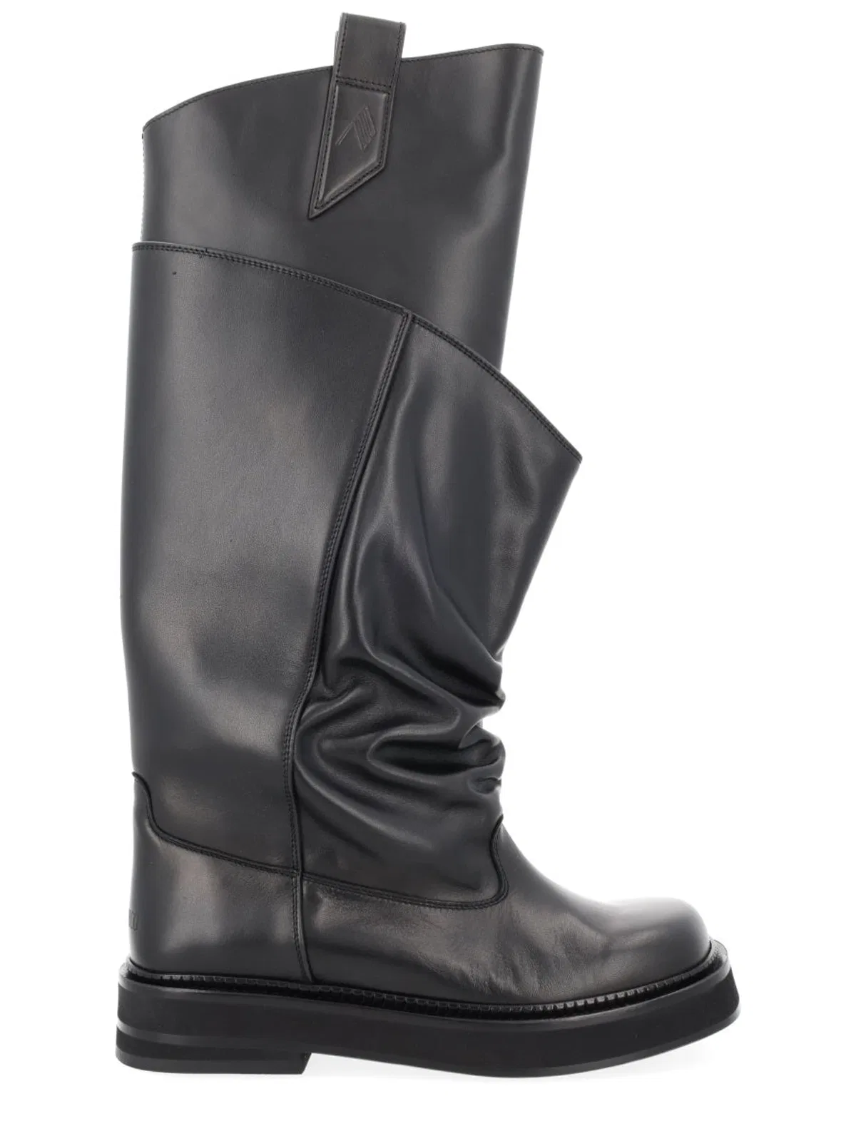 The Attico Black Leather Boots