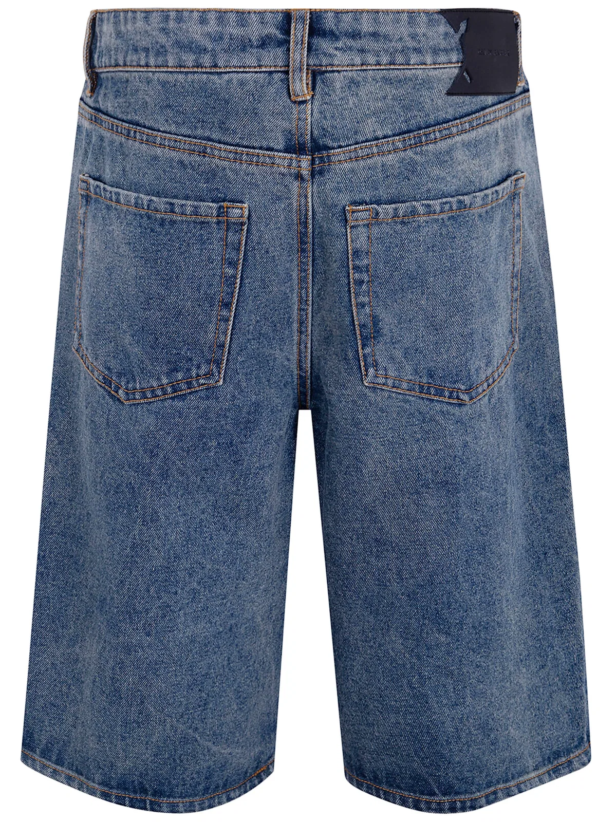 Daily Paper Compact Shield Embroidery Denim Shorts