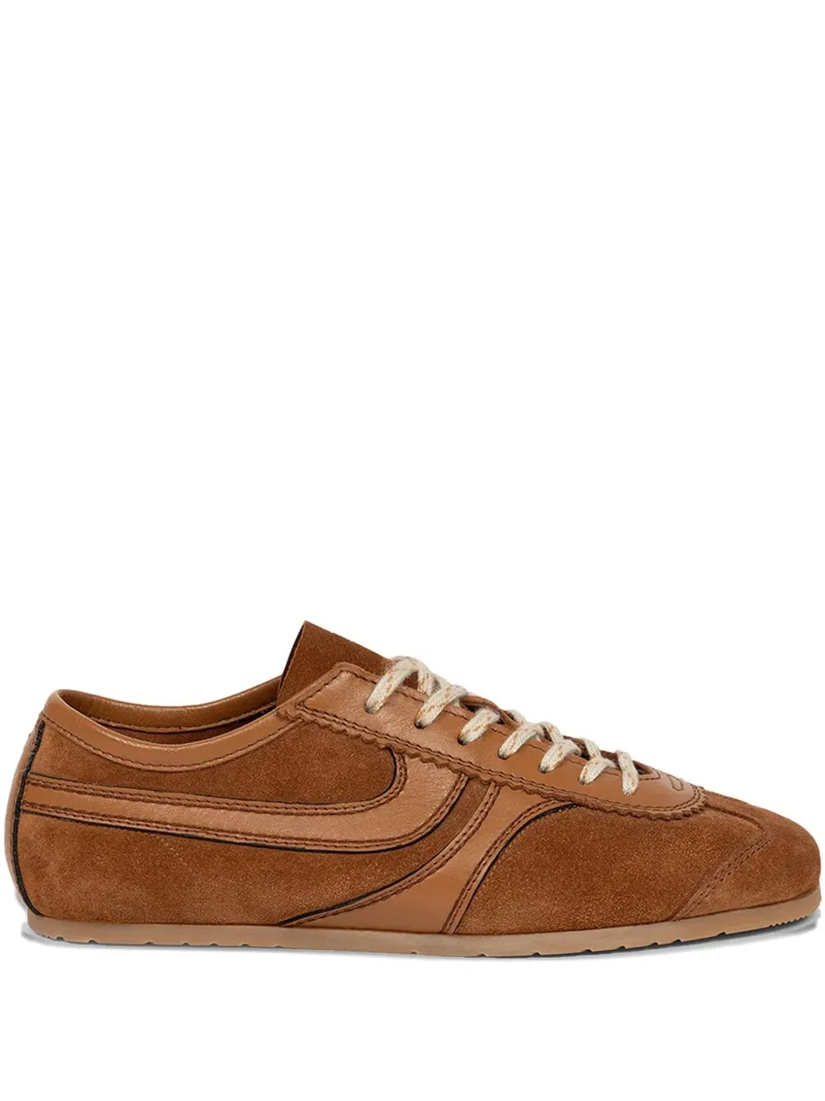 Dries Van Noten Leather Bowling Sneakers