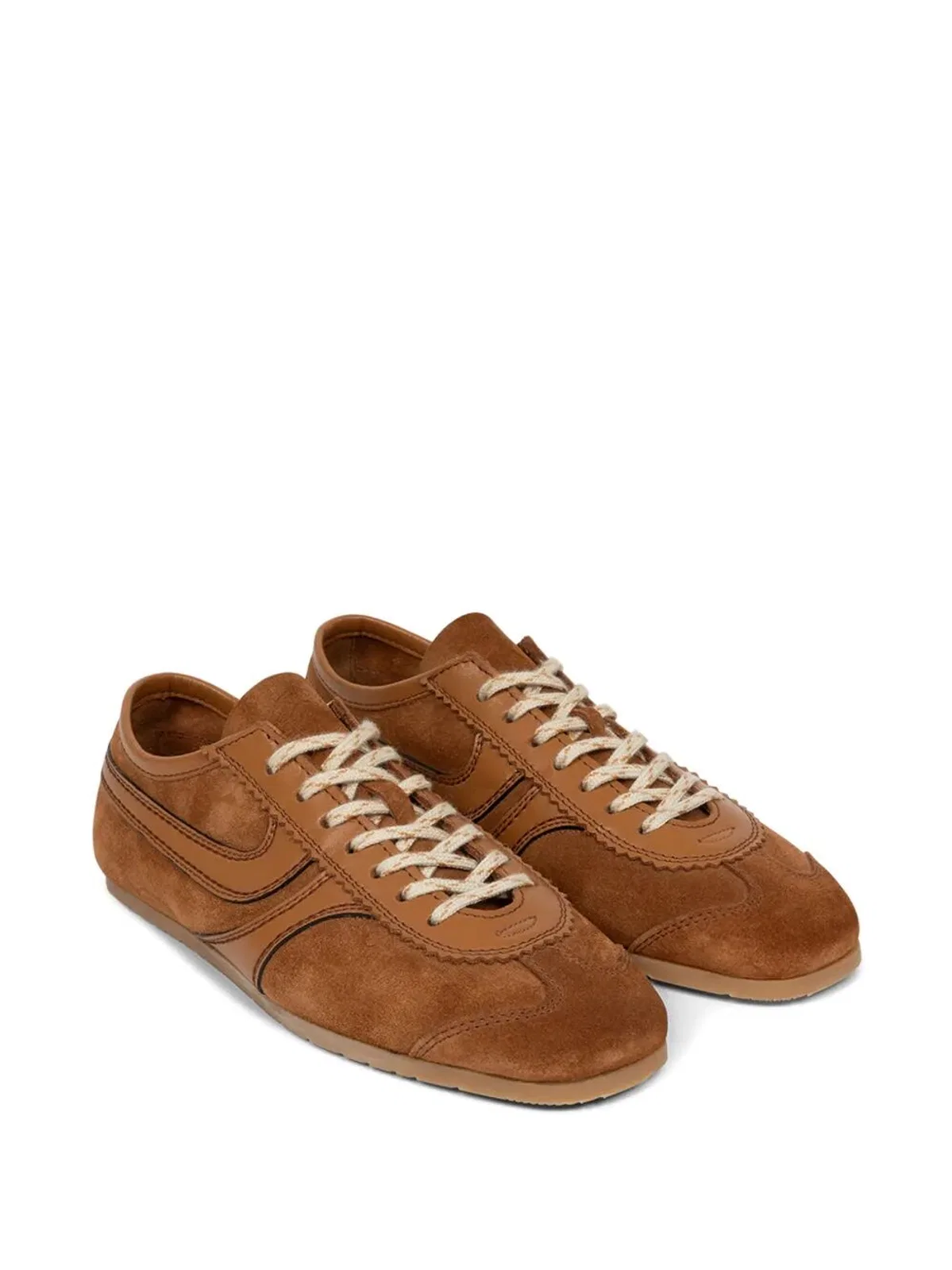 Dries Van Noten Leather Bowling Sneakers