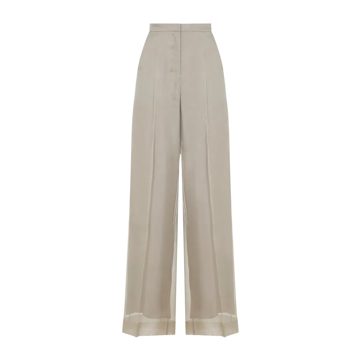 Max mara pianoforte Sand Beige Silk Pianoforte Olivi Organza