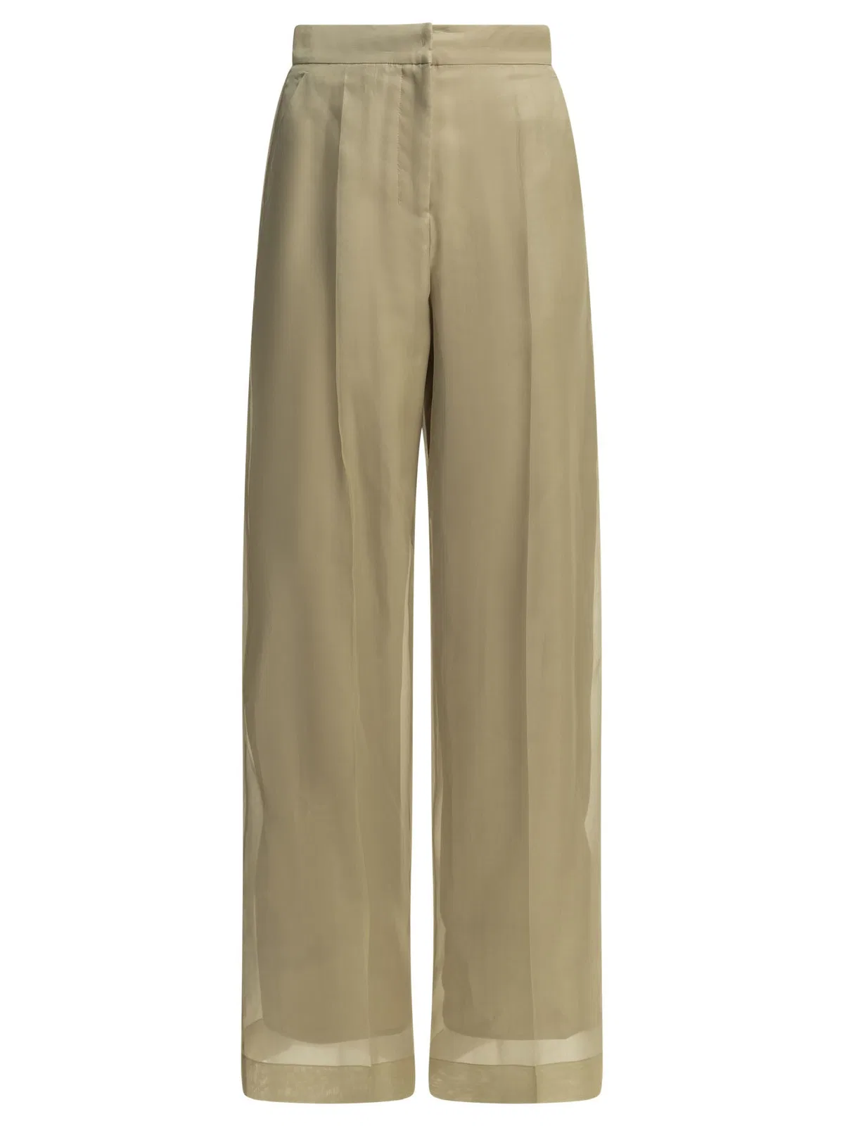 Max mara pianoforte Tailored Beige Silk Pants