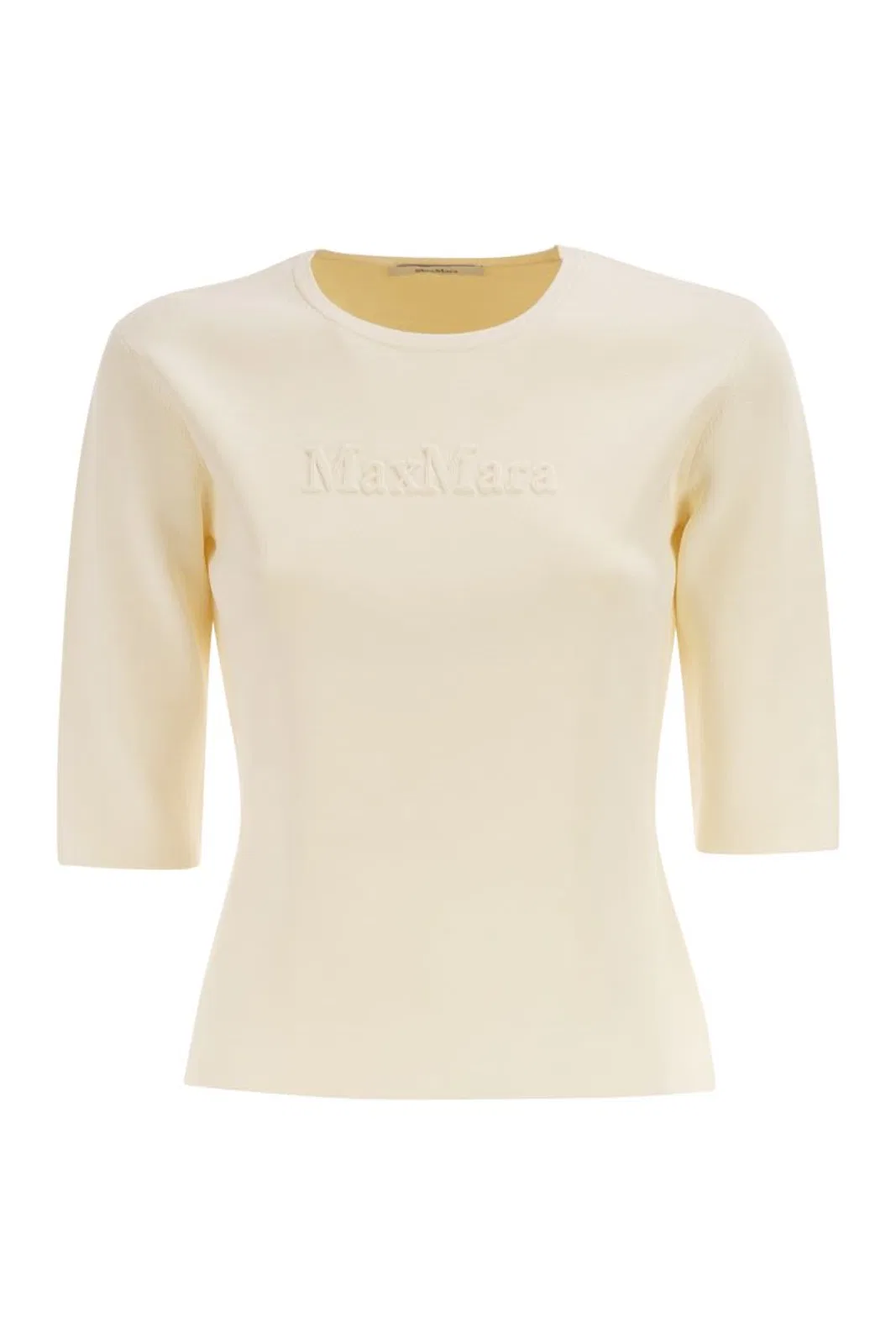 Max Mara Mxpaustero - Short-Sleeved Top With Embr