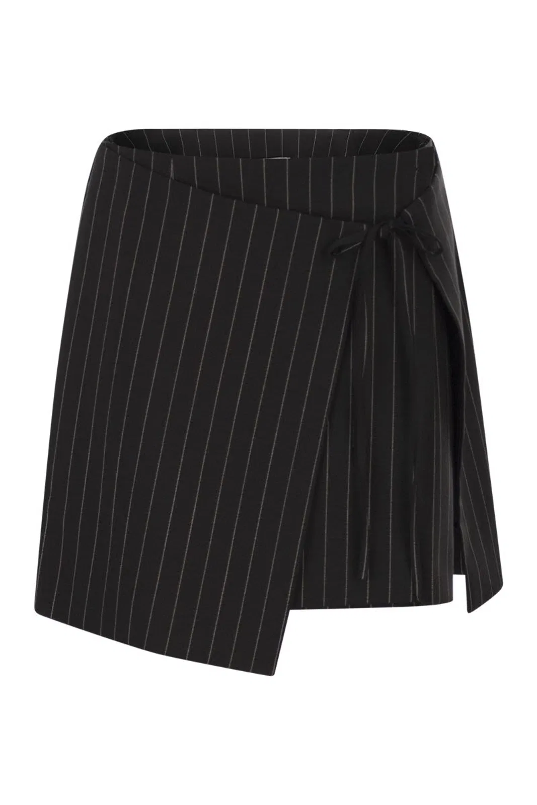 Max Mara Sportmax Spxfatti - Mini Skirt In Pinstriped Gaba