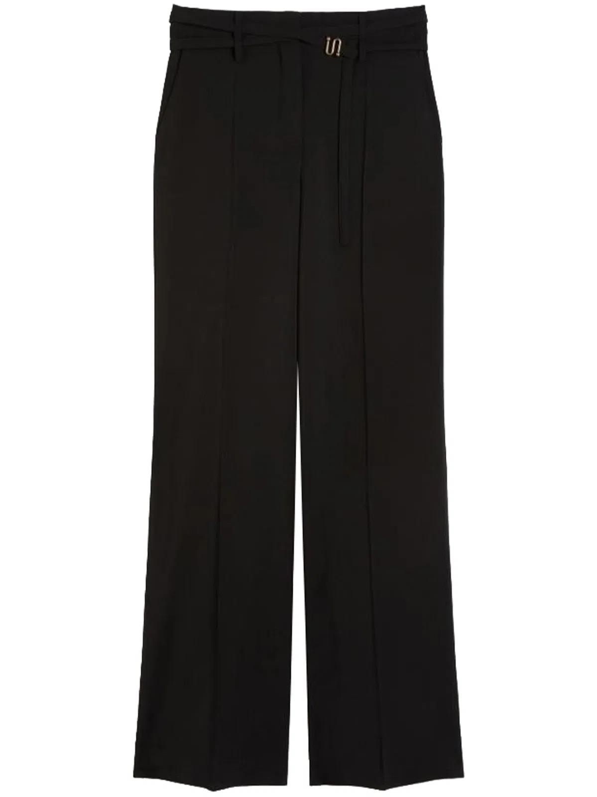 Max Mara Sportmax Black Cera Virgin Wool Pants