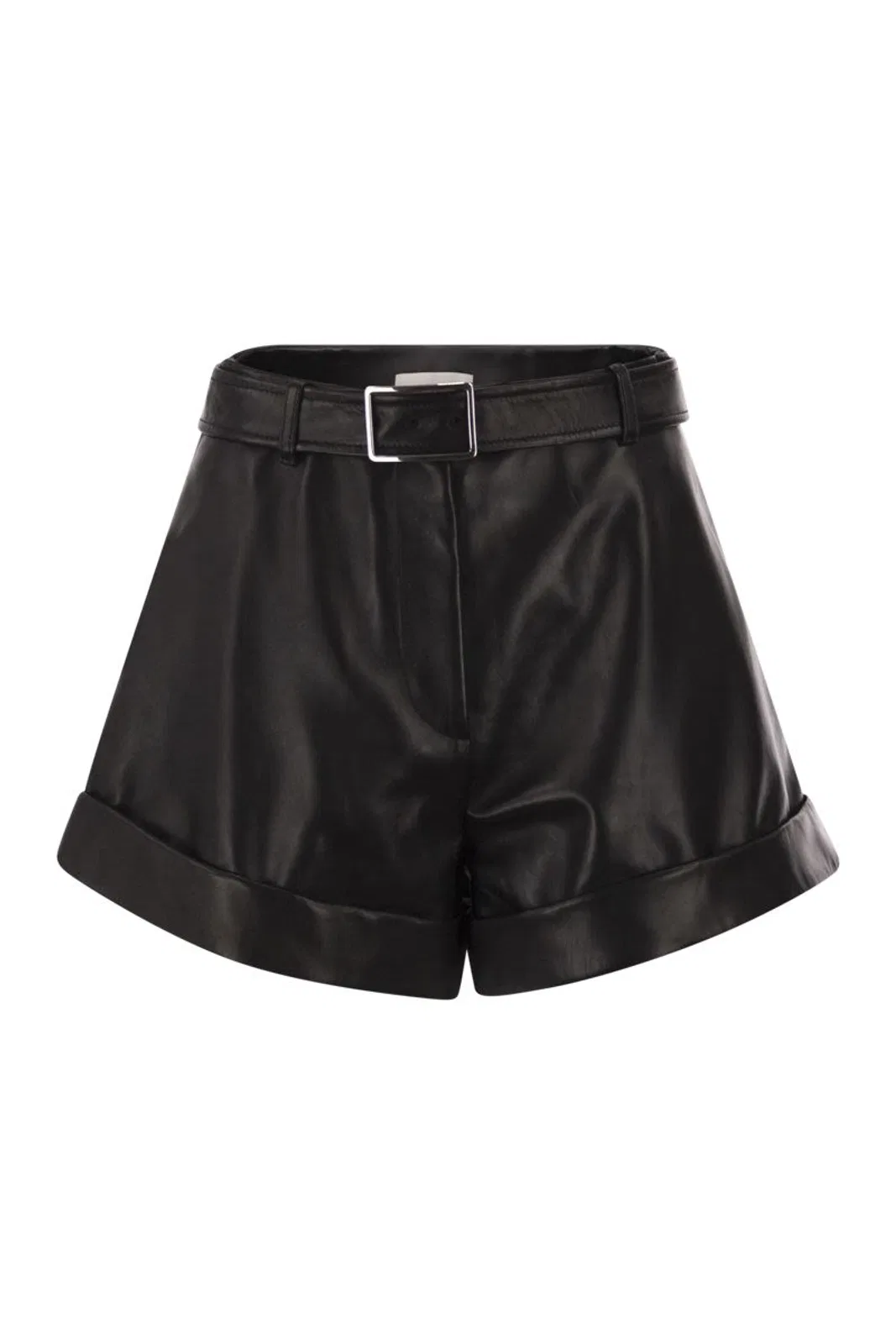 Max Mara Sportmax Spxvasaio - Leather Bermuda Shorts