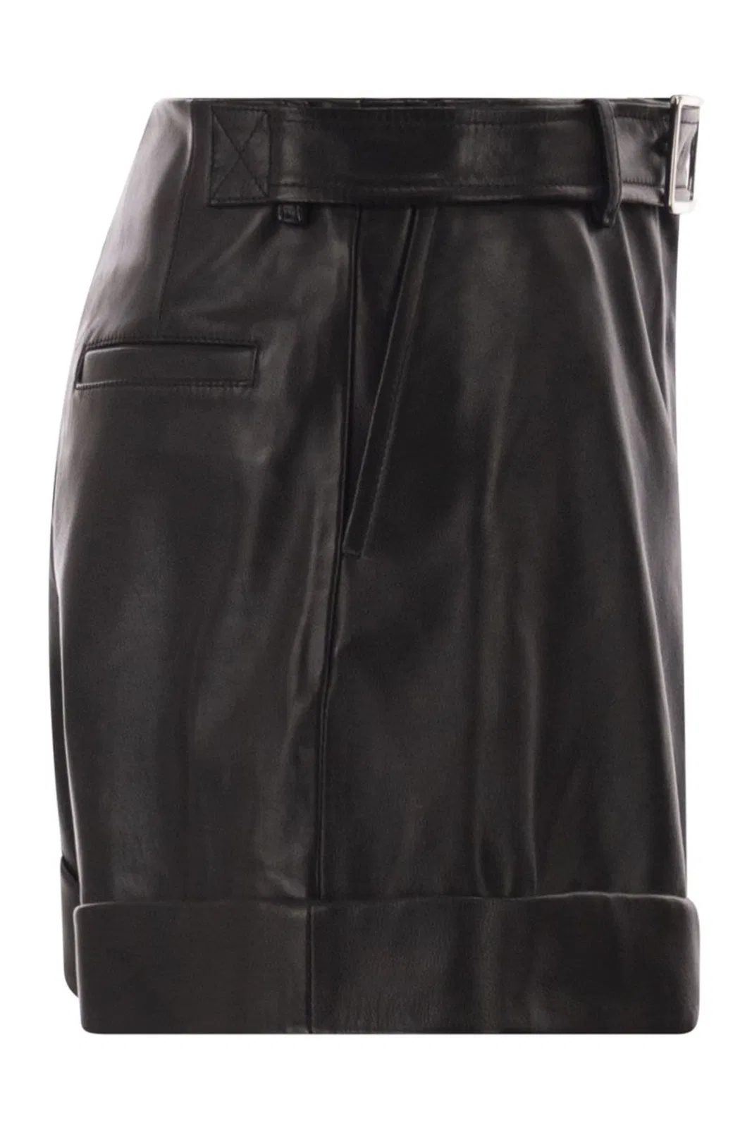 Max Mara Sportmax Spxvasaio - Leather Bermuda Shorts